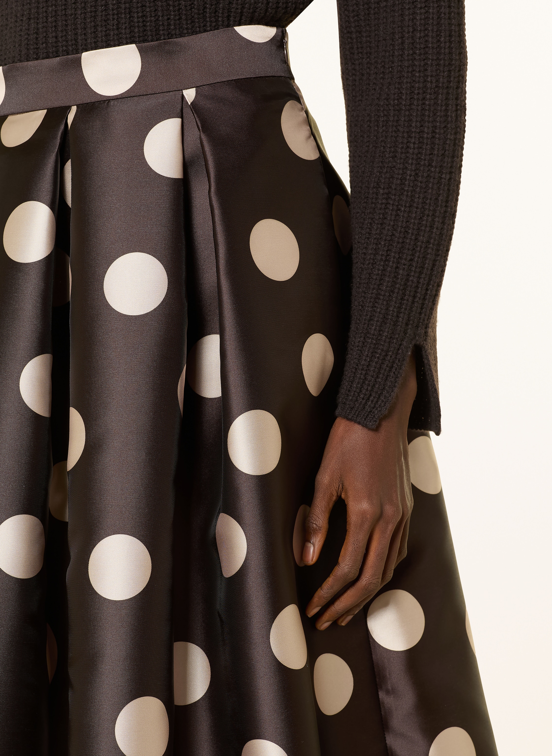 Thumbnail - Lunatica Milano Faltenrock braun