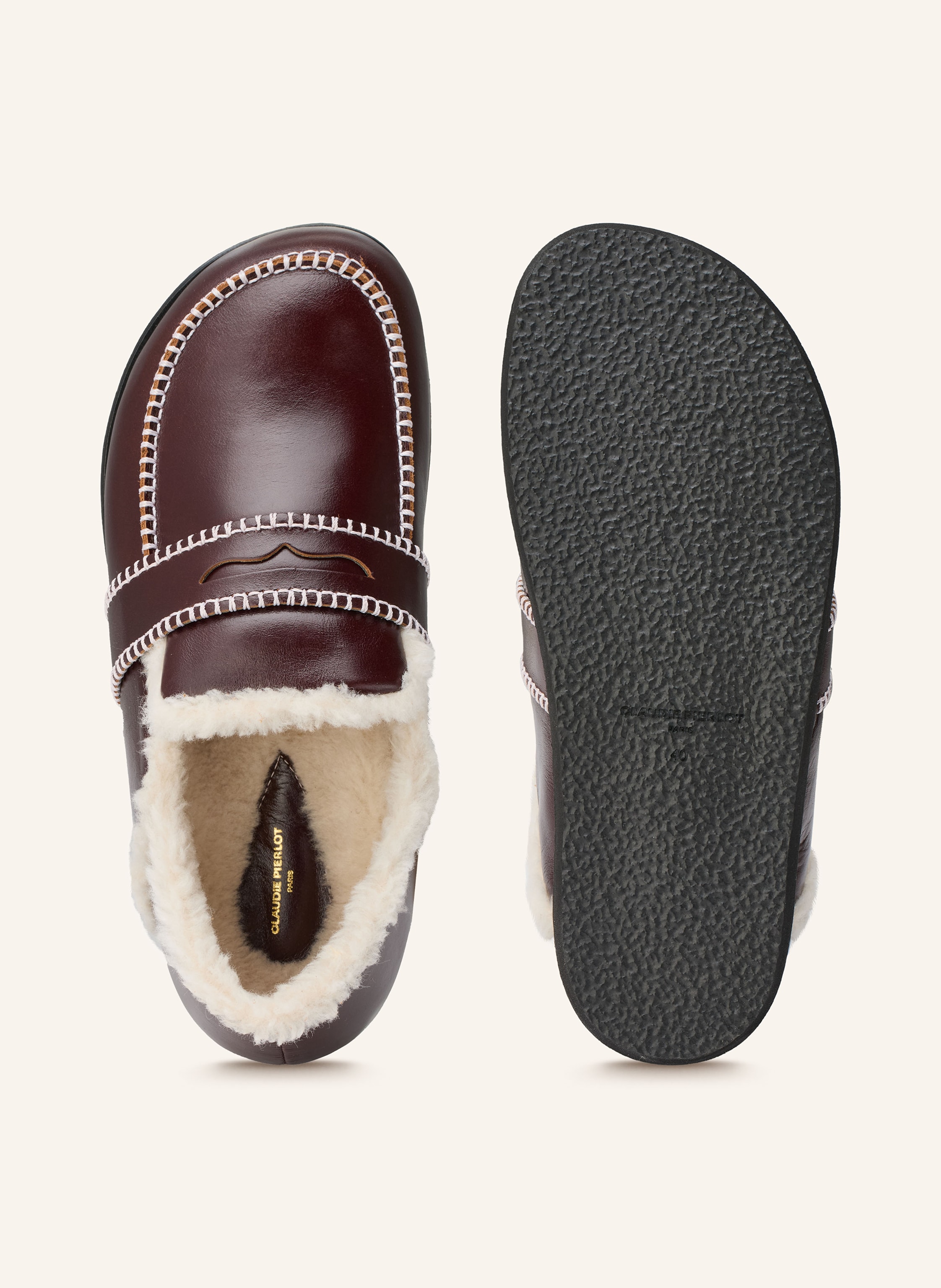 Thumbnail - Claudie Pierlot Penny-Loafer rot