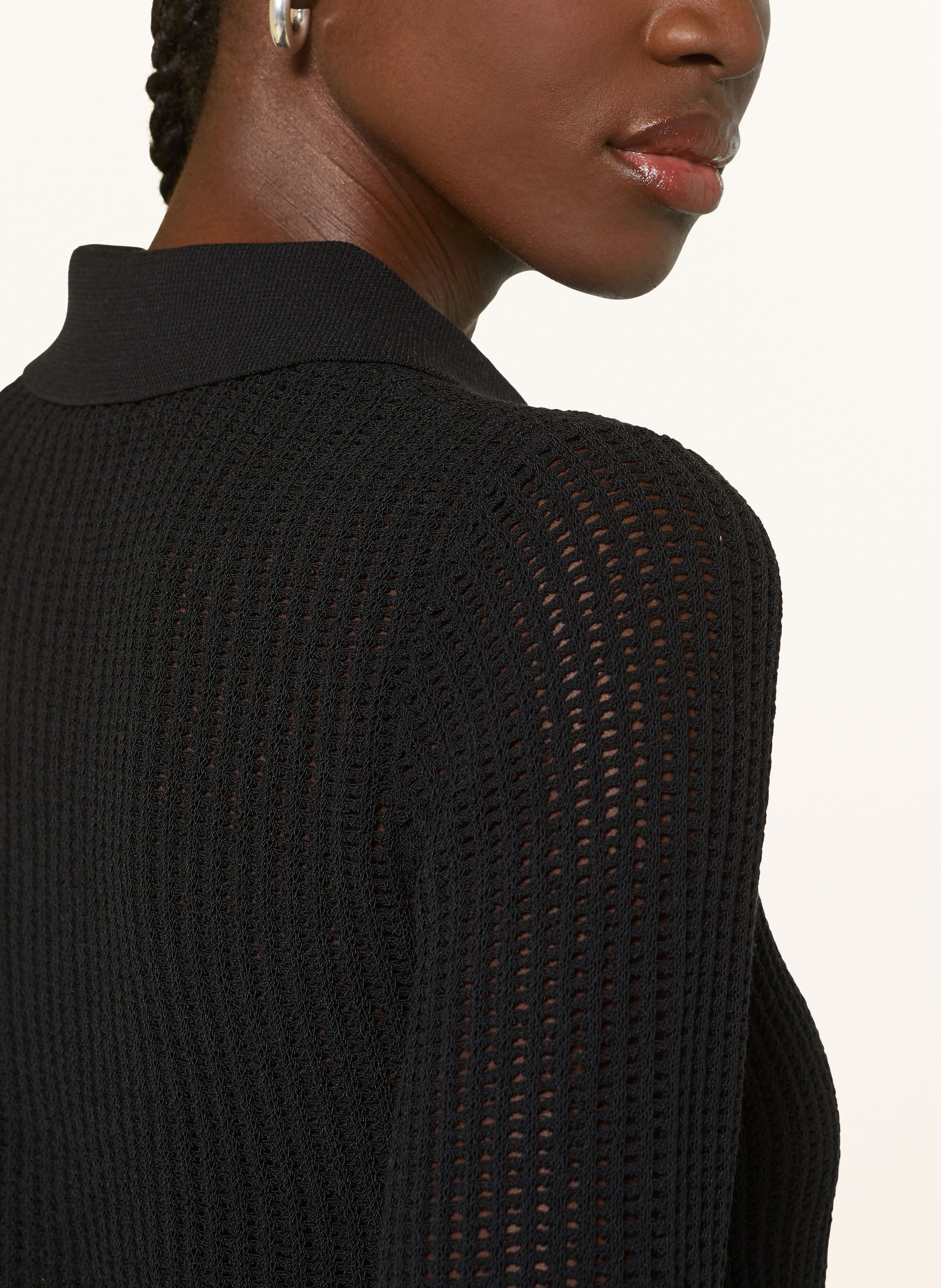 Thumbnail - Reiss Strick-Poloshirt India schwarz