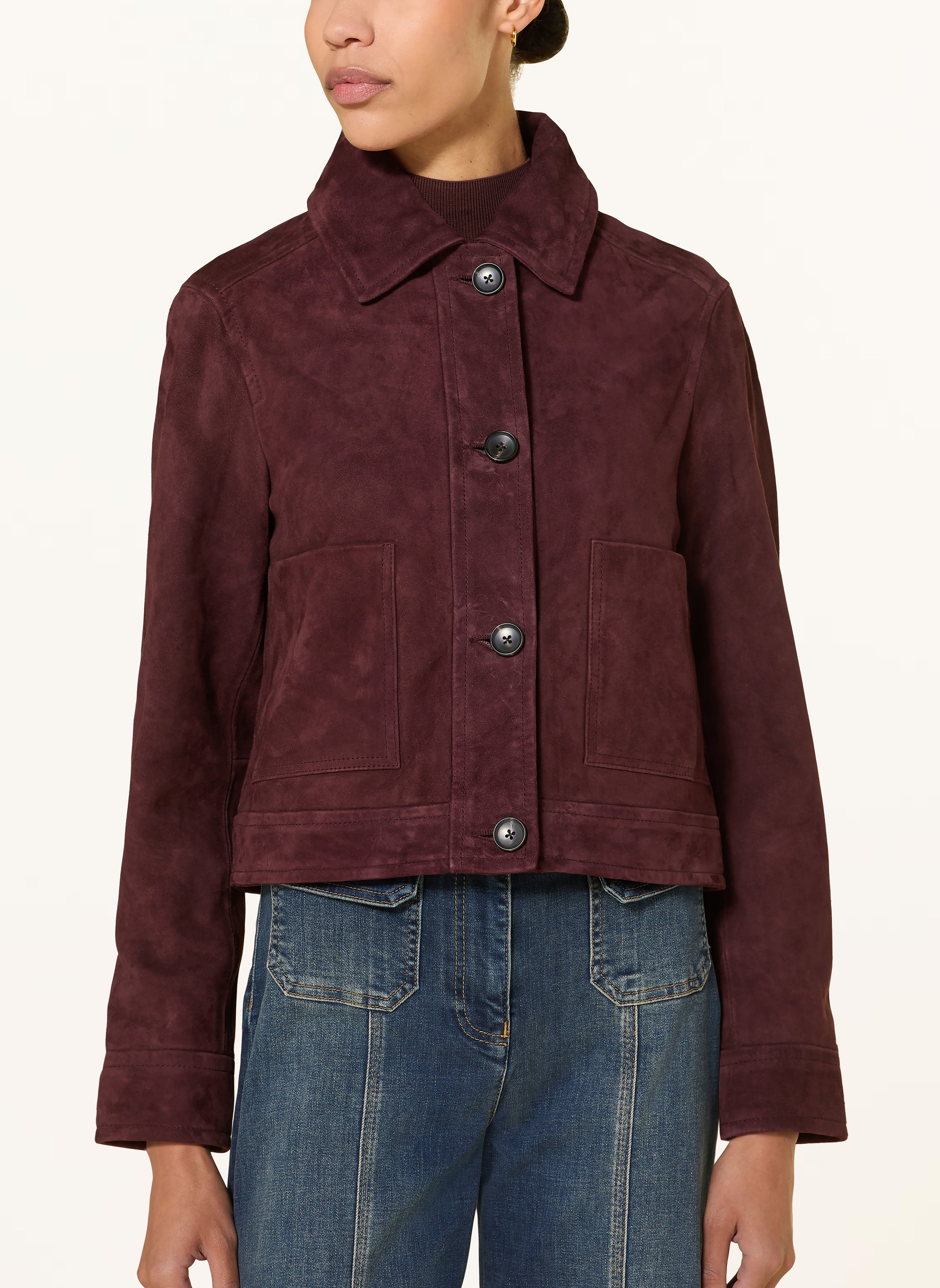 Thumbnail - Reiss Lederjacke Sonny rot