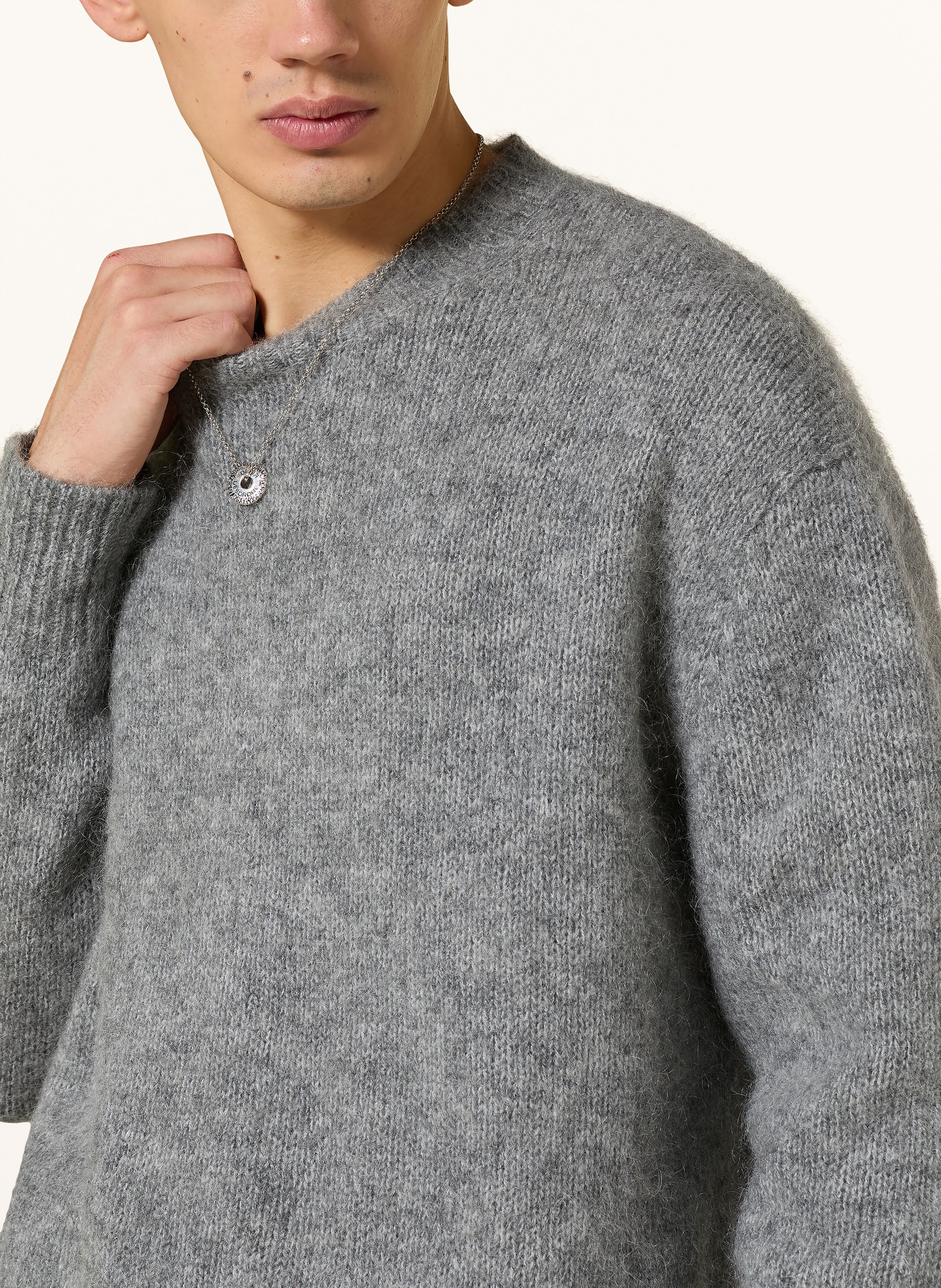 Thumbnail - Allsaints Pullover Mit Mohair grau