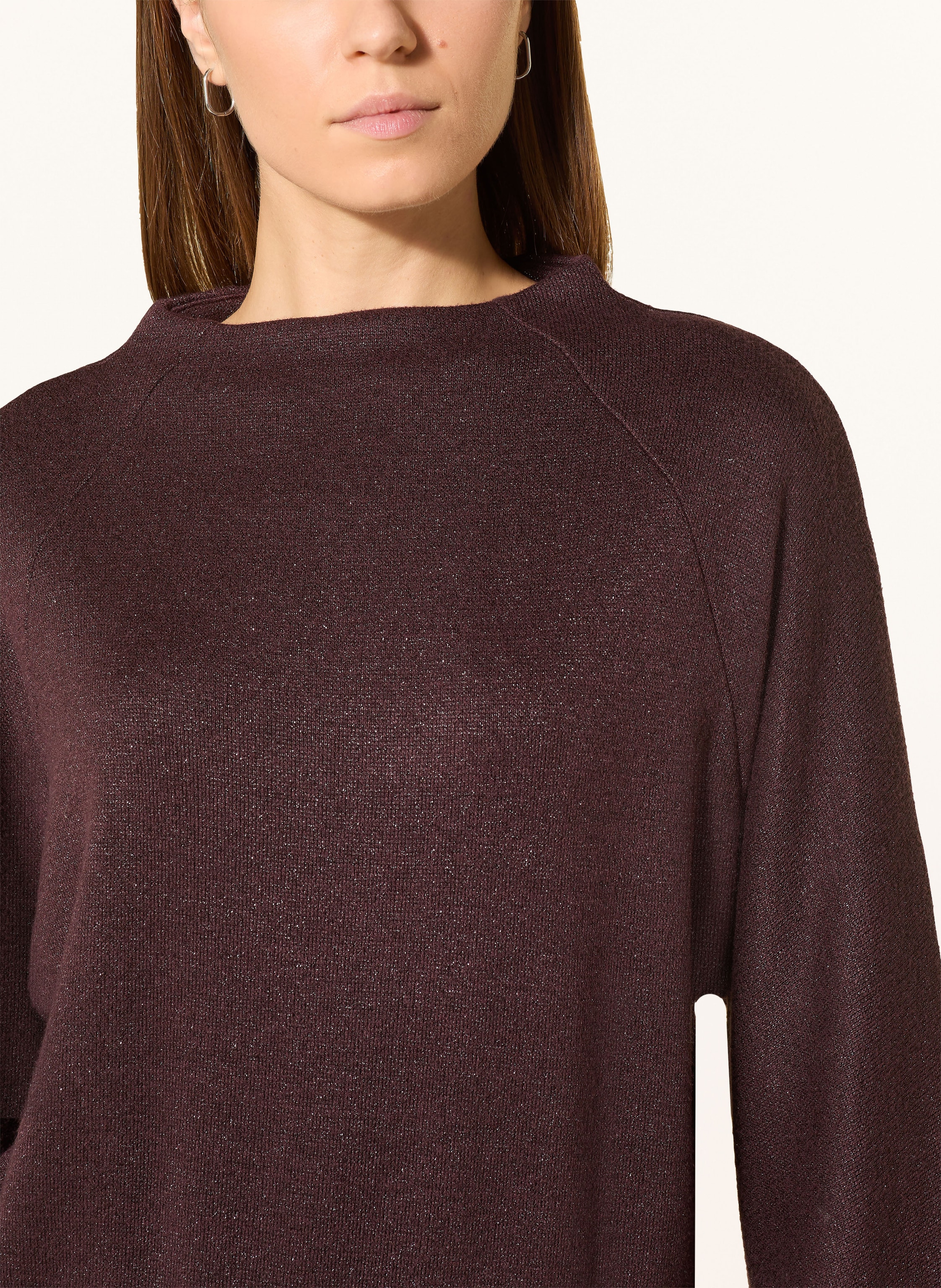 Thumbnail - Opus Pullover Glantina Mit 3/4-Arm Und Glitzergarn lila