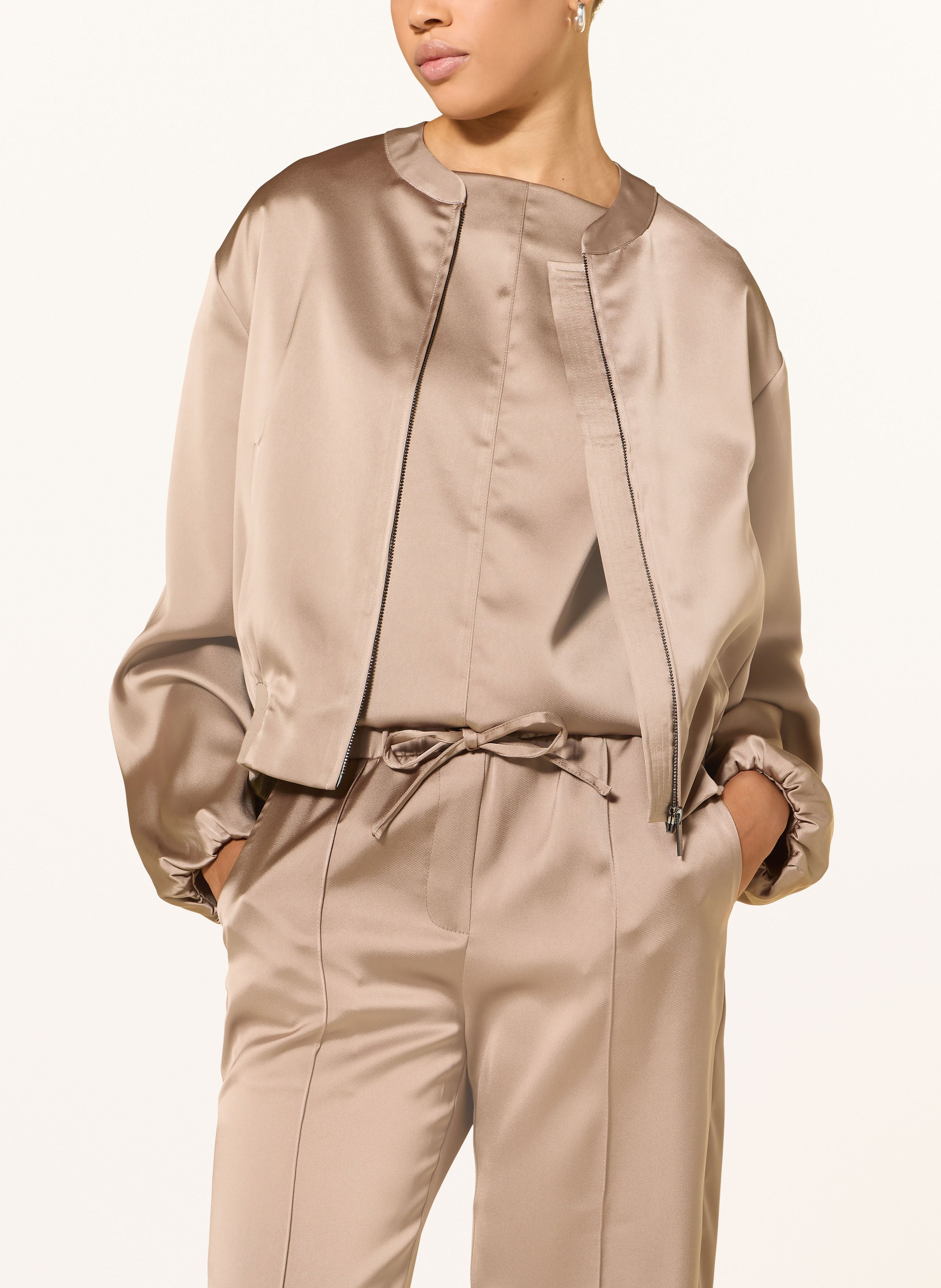 Thumbnail - Opus Blusenshirt Festiva Aus Satin beige