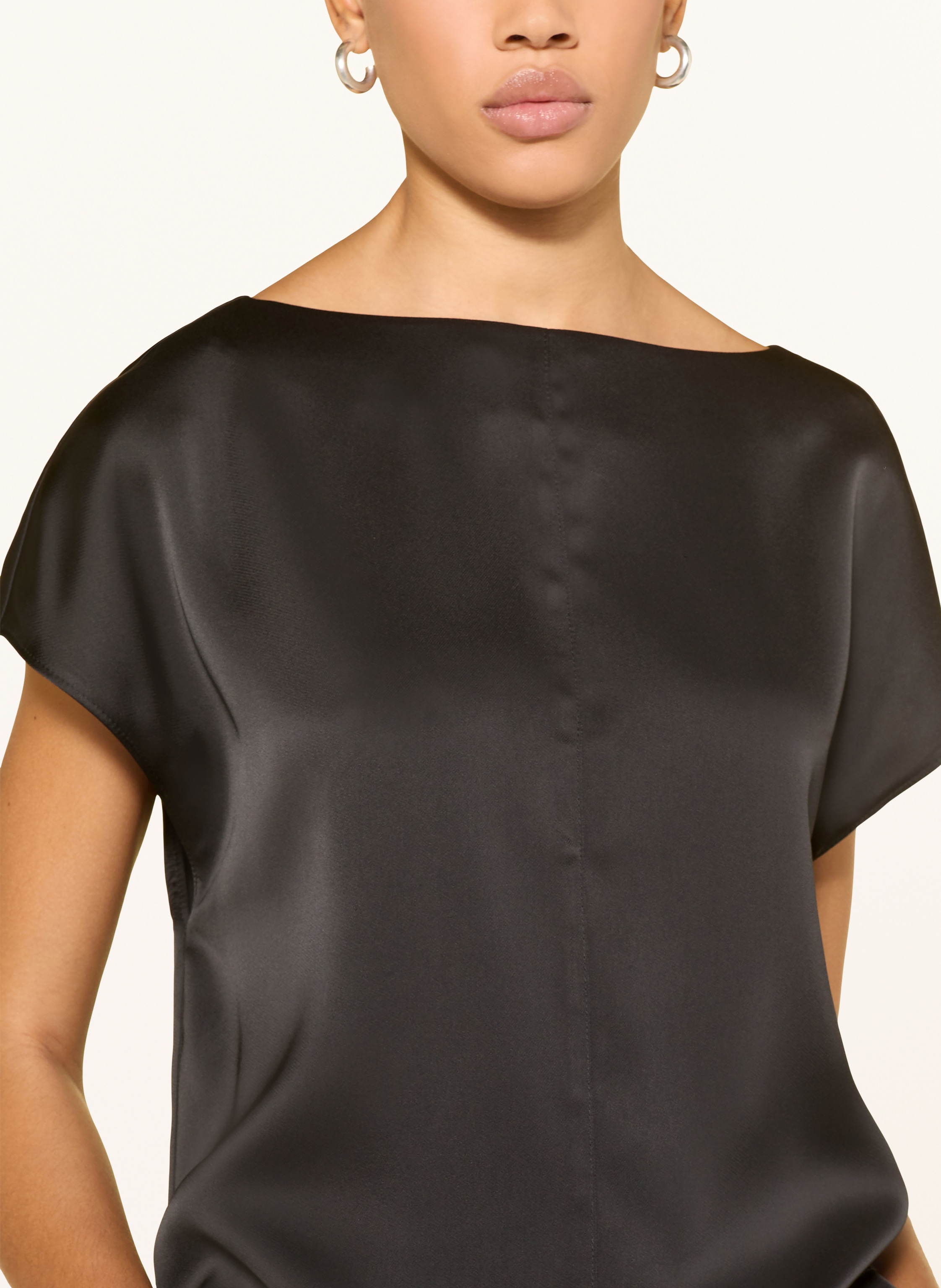 Thumbnail - Opus Blusenshirt Festiva Aus Satin schwarz