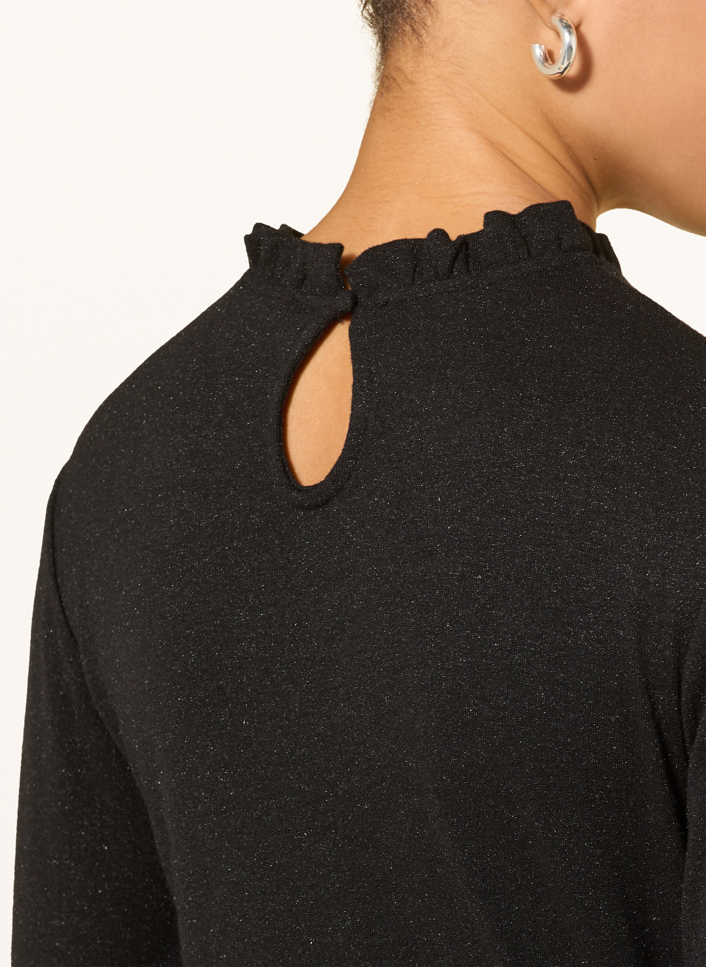 Thumbnail - Opus Longsleeve Sanba Mit Glitzergarn schwarz