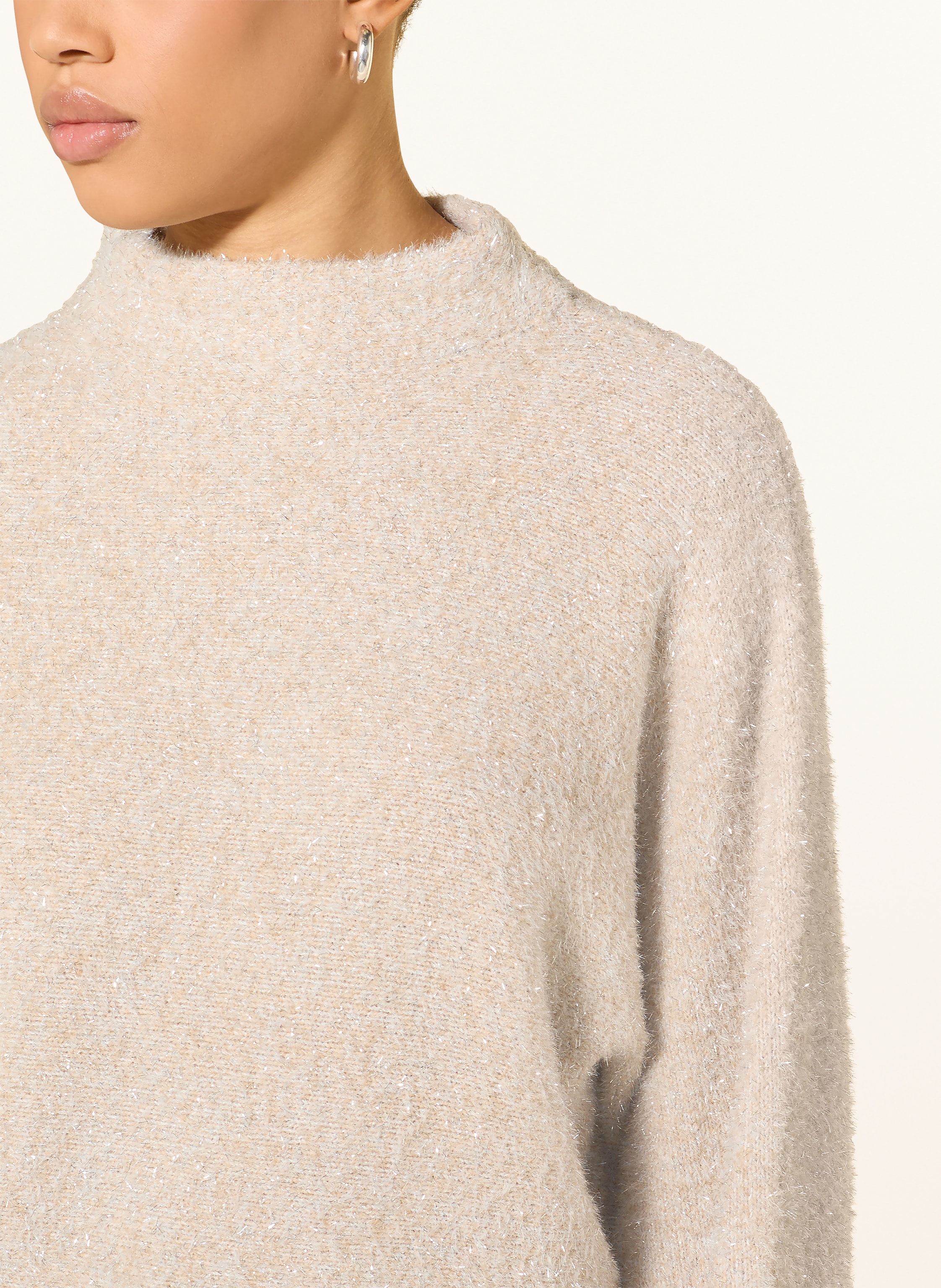 Thumbnail - Opus Pullover Posmic Mit Glitzergarn weiss