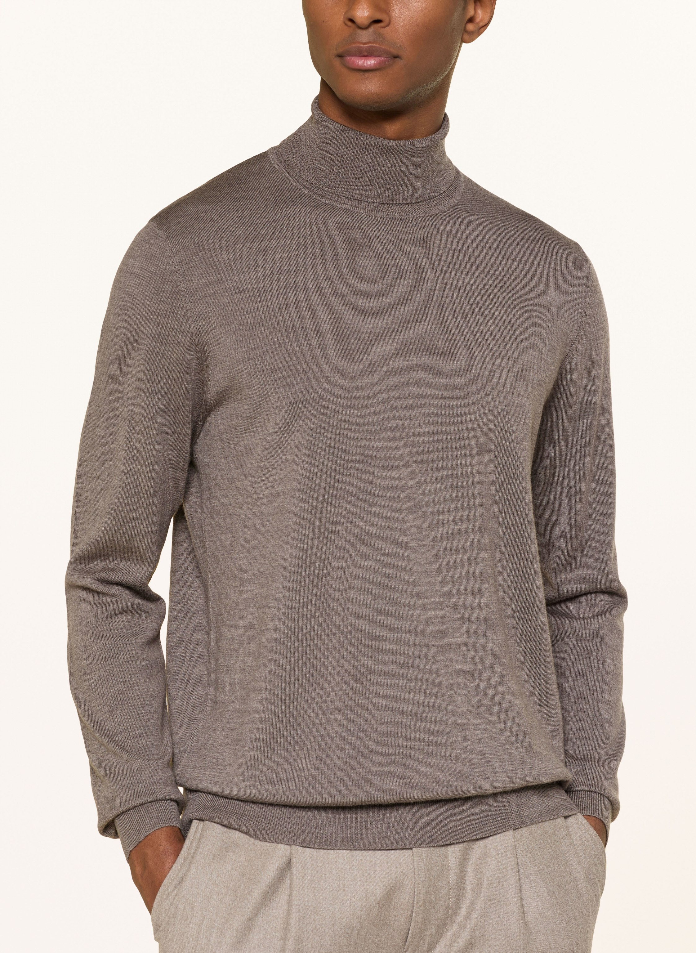 Thumbnail - Profuomo Rollkragenpullover beige