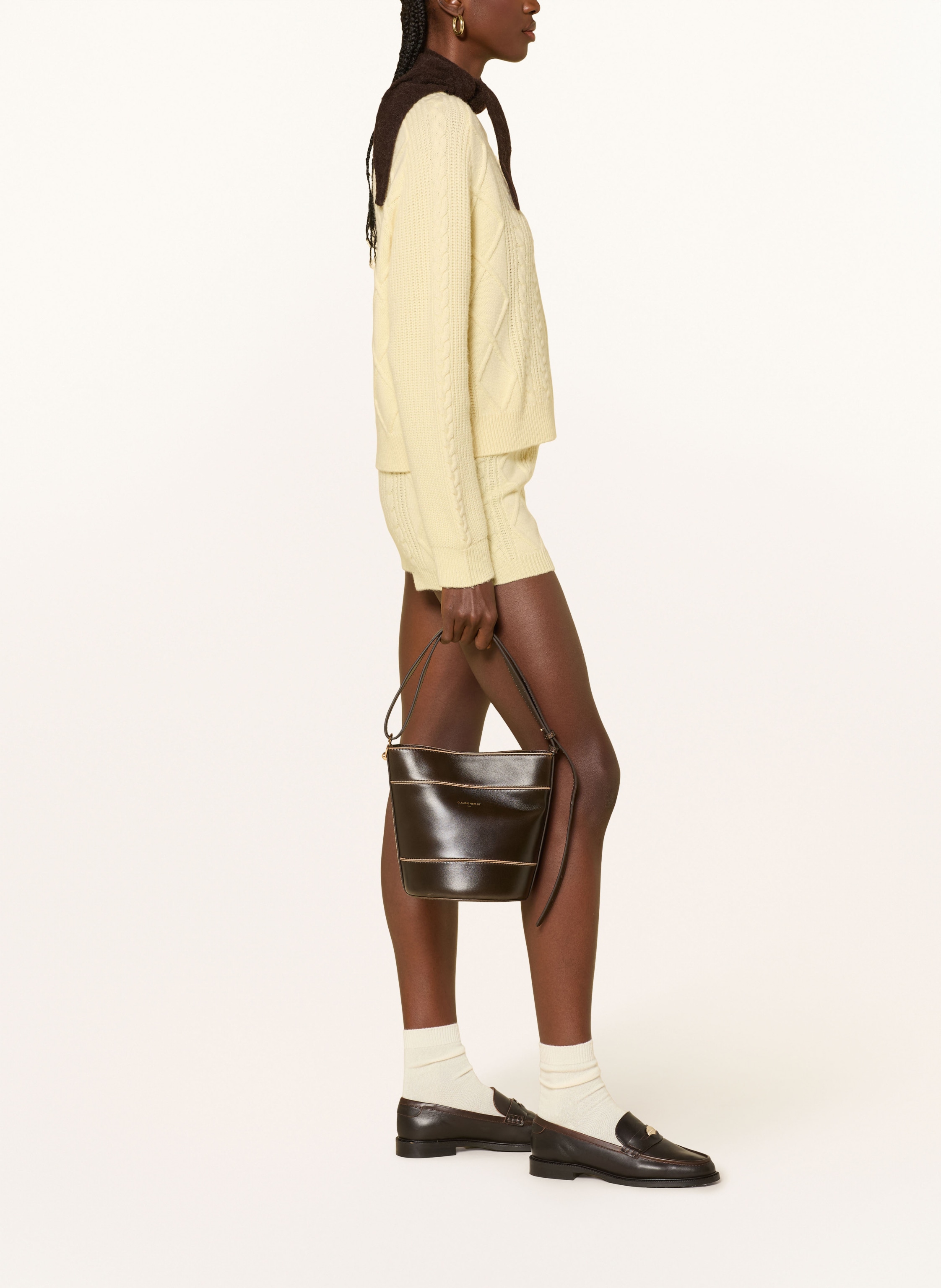 Thumbnail - Claudie Pierlot Strickshorts gelb