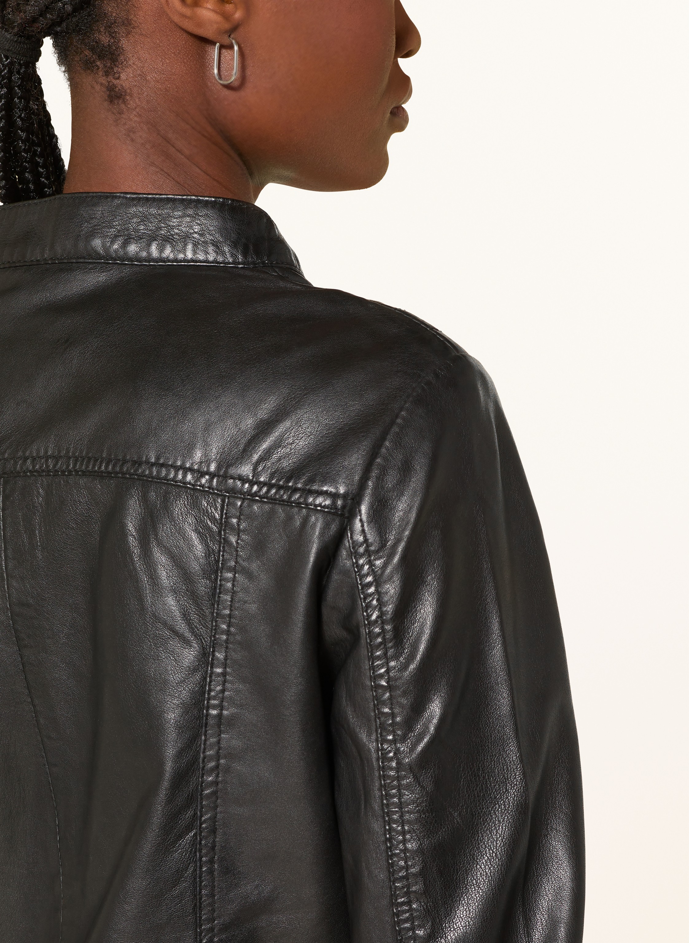 Thumbnail - Ricano Lederjacke Raina Mit Herausnehmbarer Blende schwarz