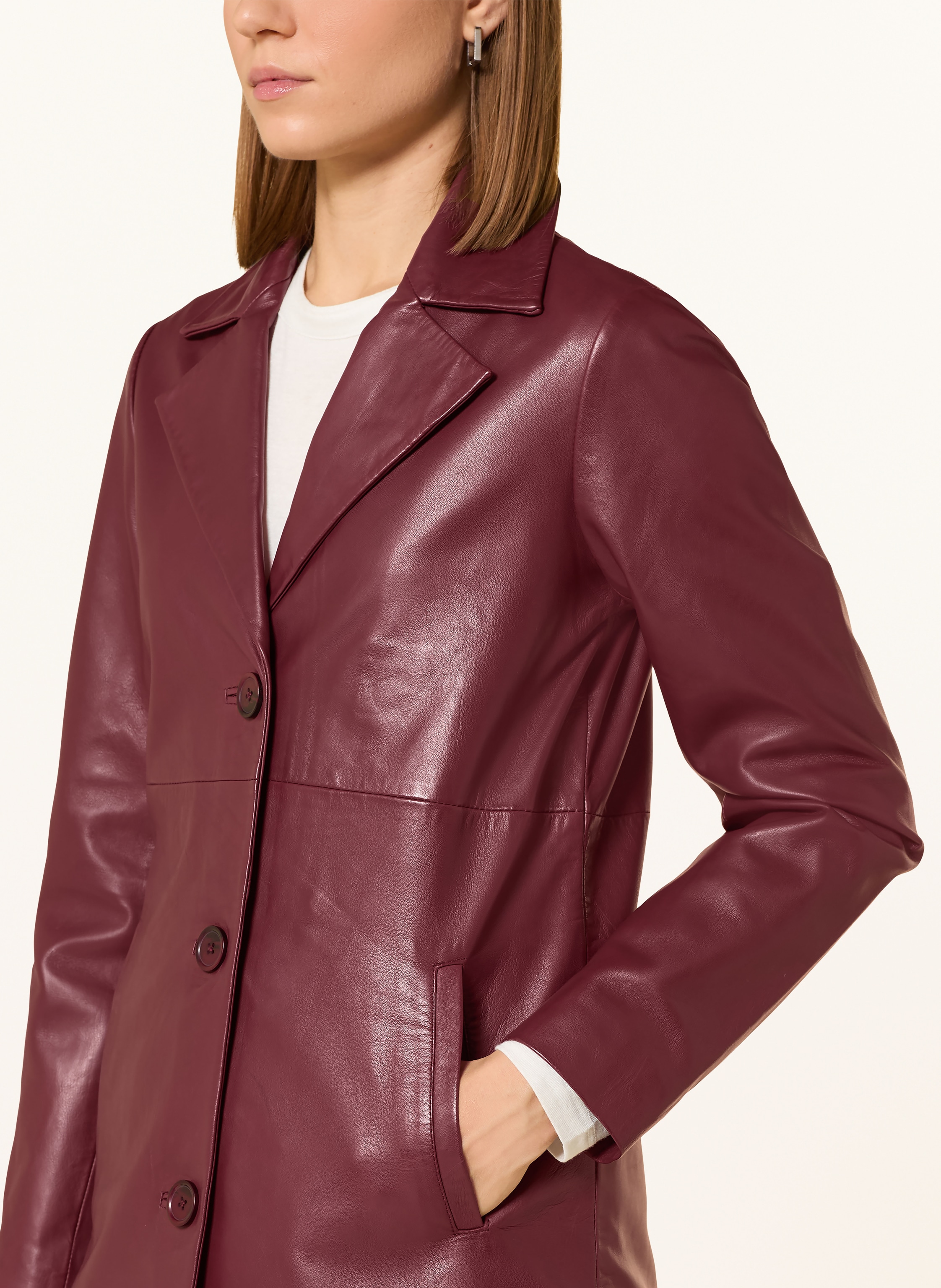 Thumbnail - Ricano Ledermantel Mariza rot