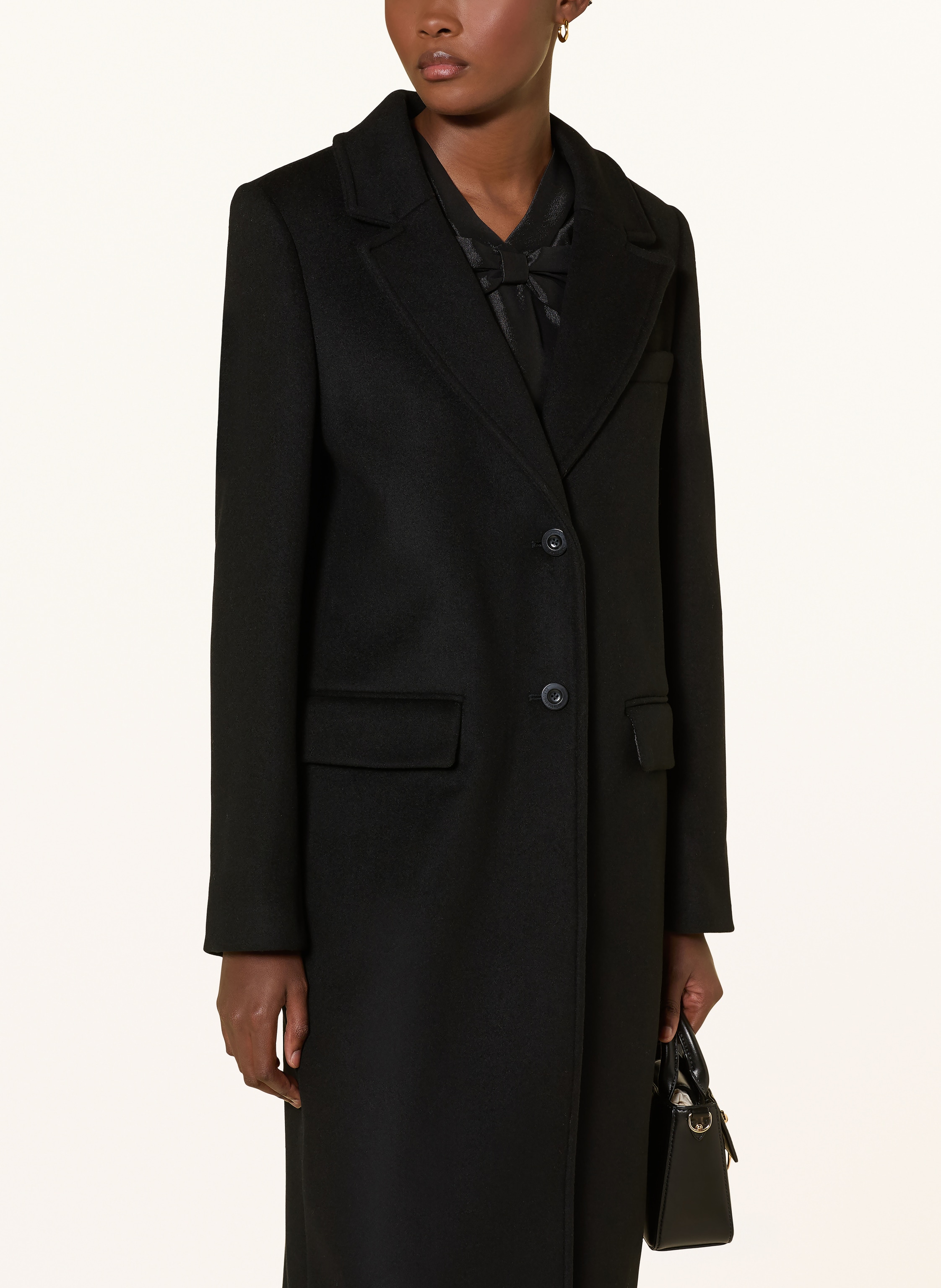 Thumbnail - Claudie Pierlot Wollmantel schwarz