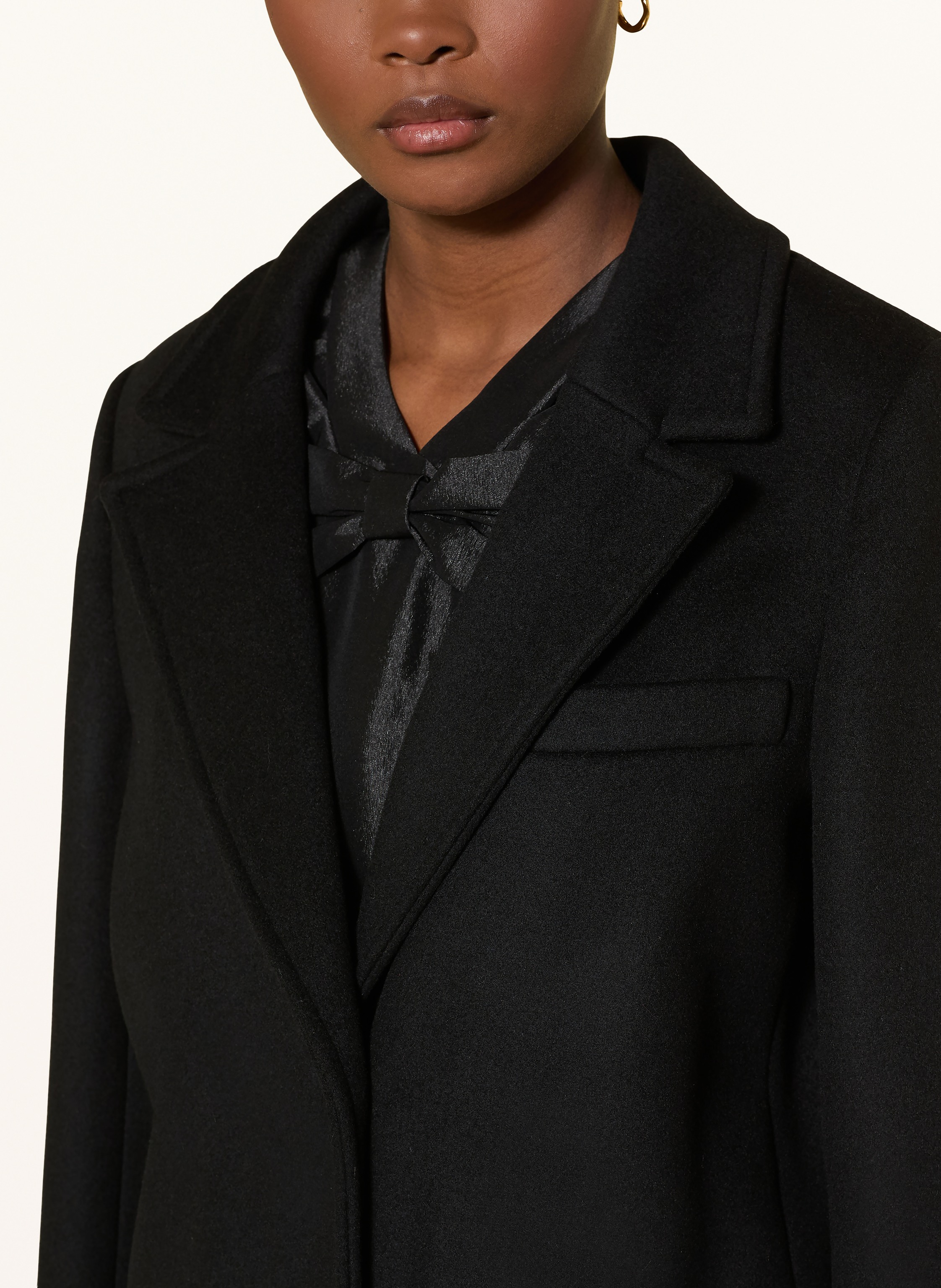 Thumbnail - Claudie Pierlot Wollmantel schwarz