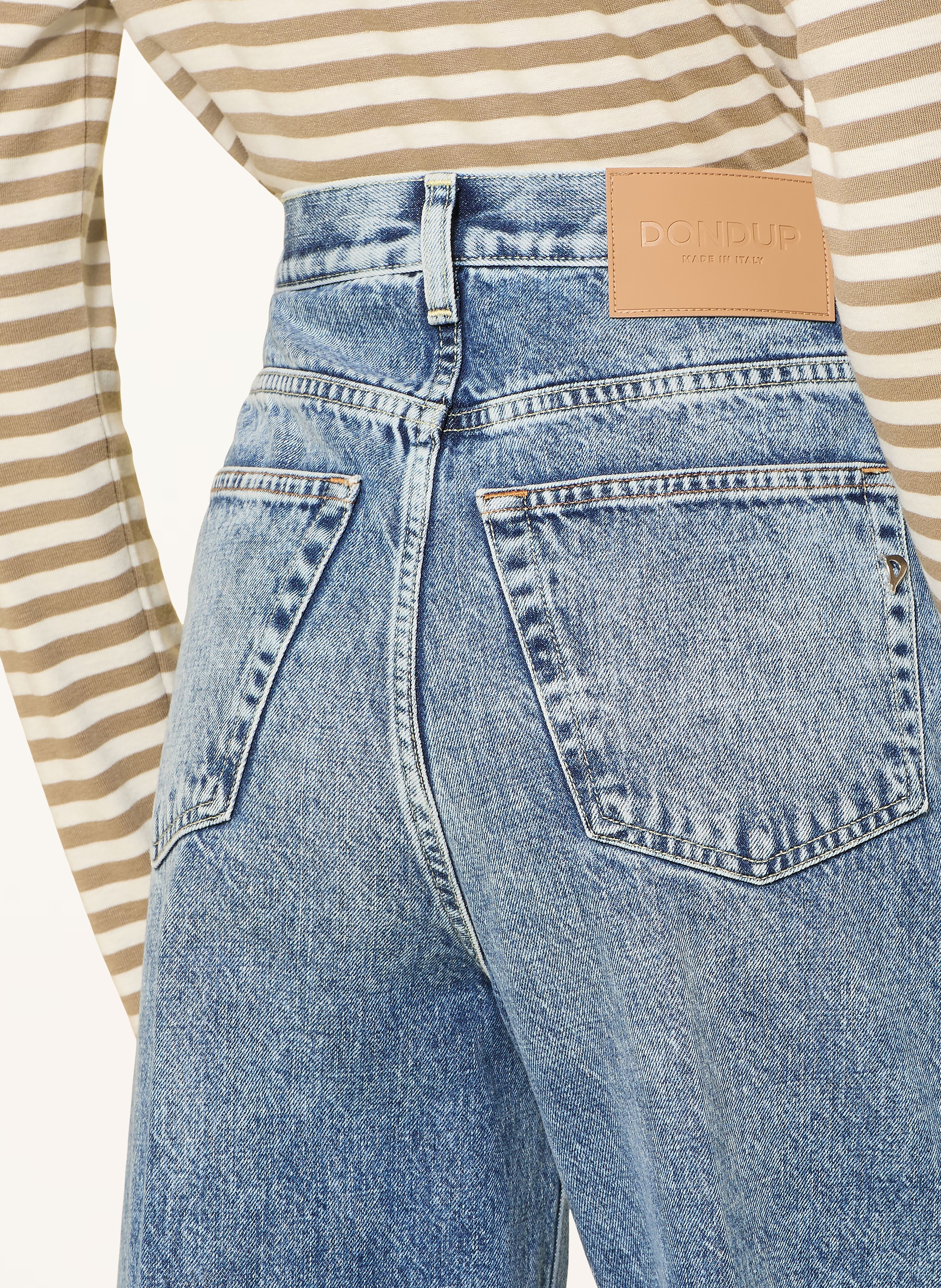 Thumbnail - Dondup Mom Jeans Bessie blau