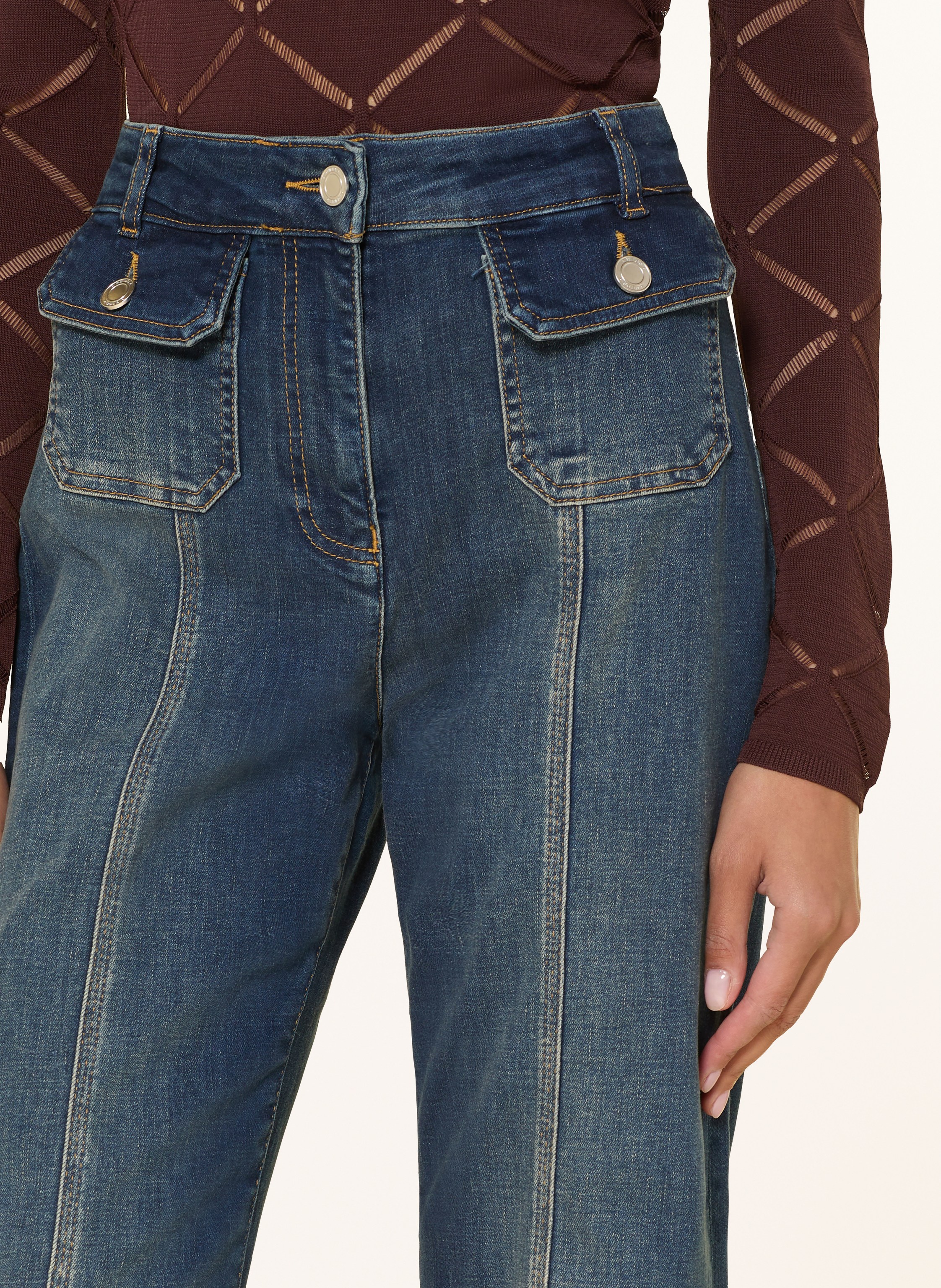 Thumbnail - Reiss Flared Jeans Glora blau