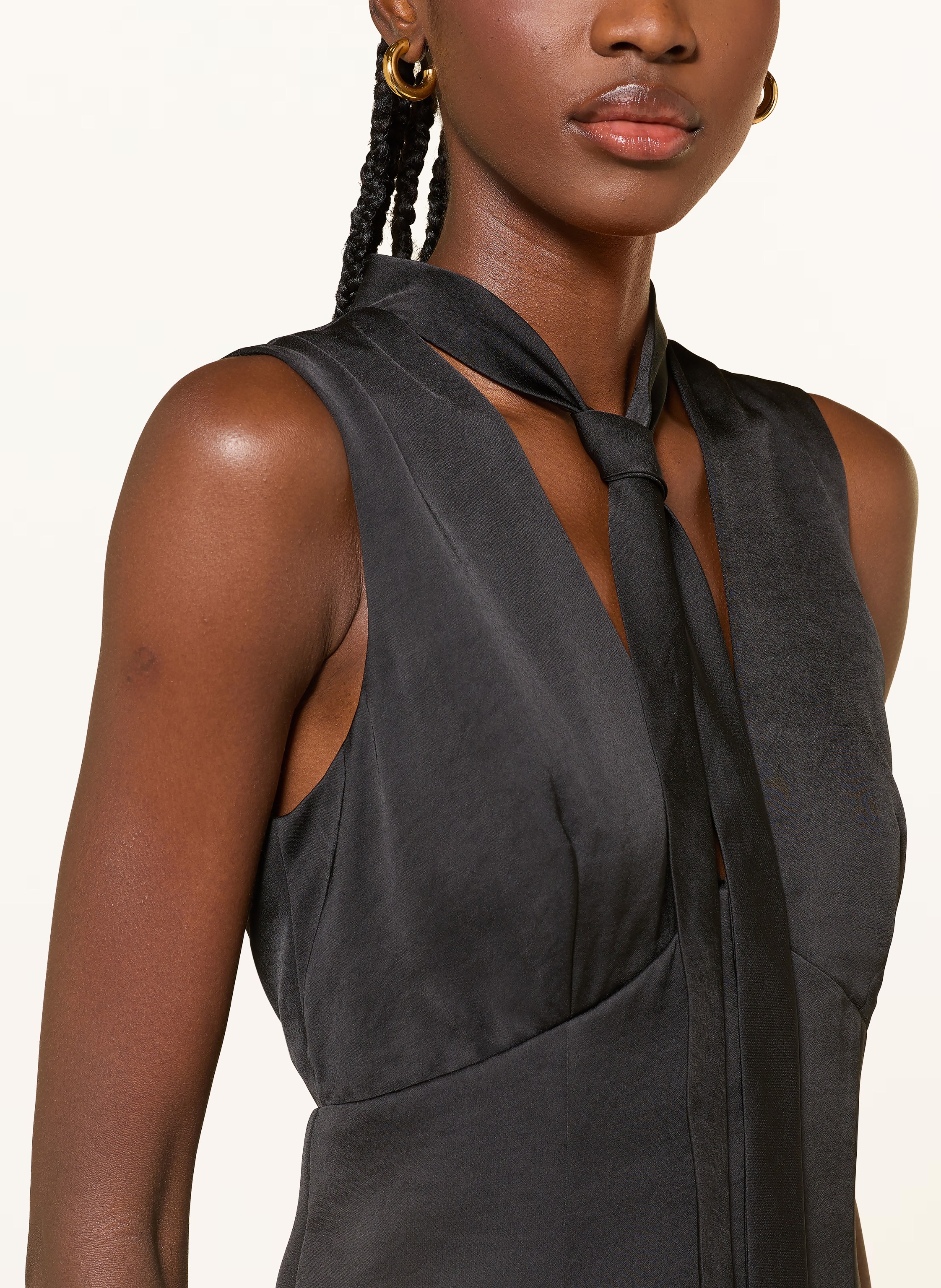 Thumbnail - Claudie Pierlot Satin-Jumpsuit schwarz