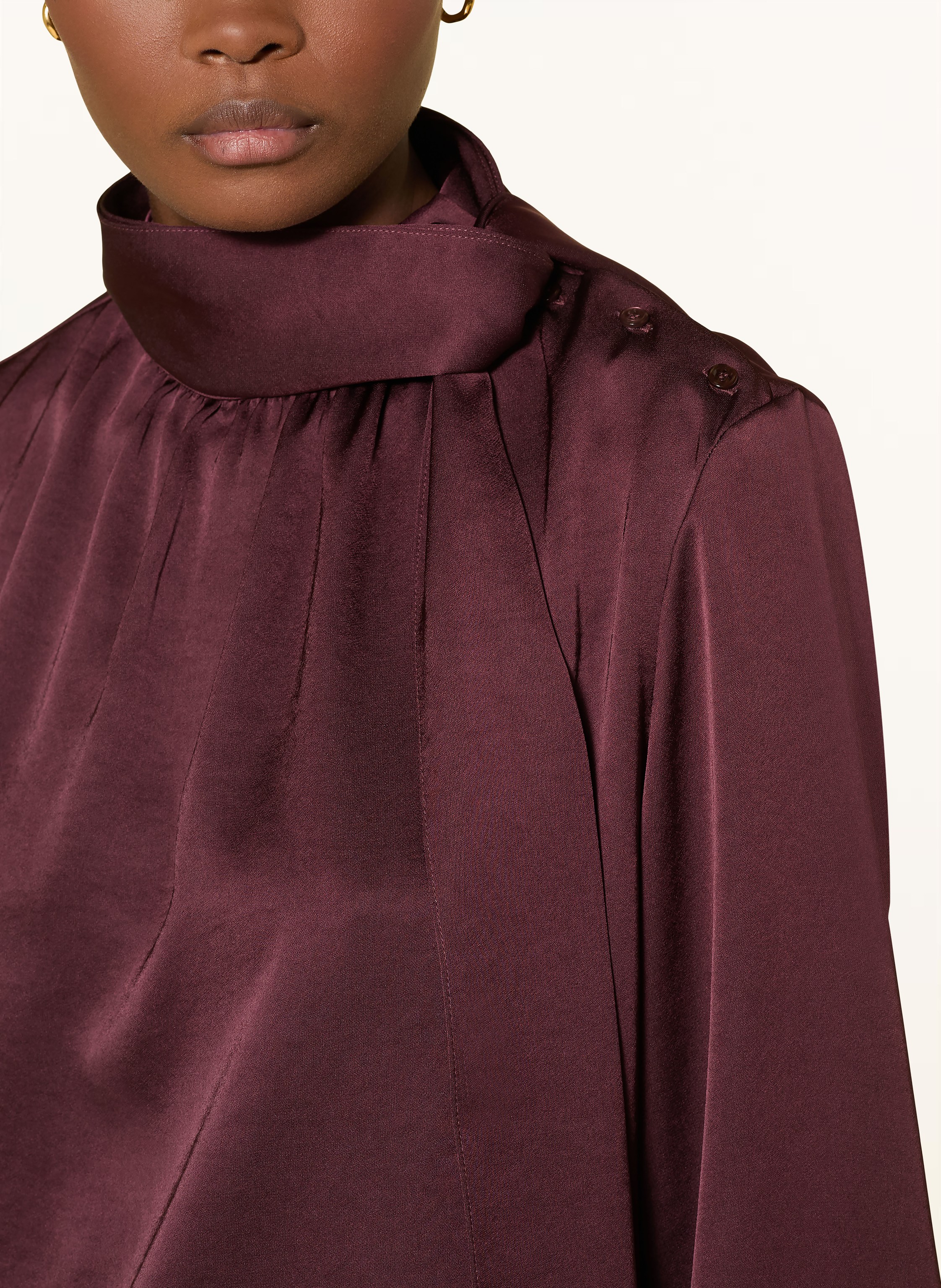 Thumbnail - Claudie Pierlot Schluppenbluse Aus Satin rot