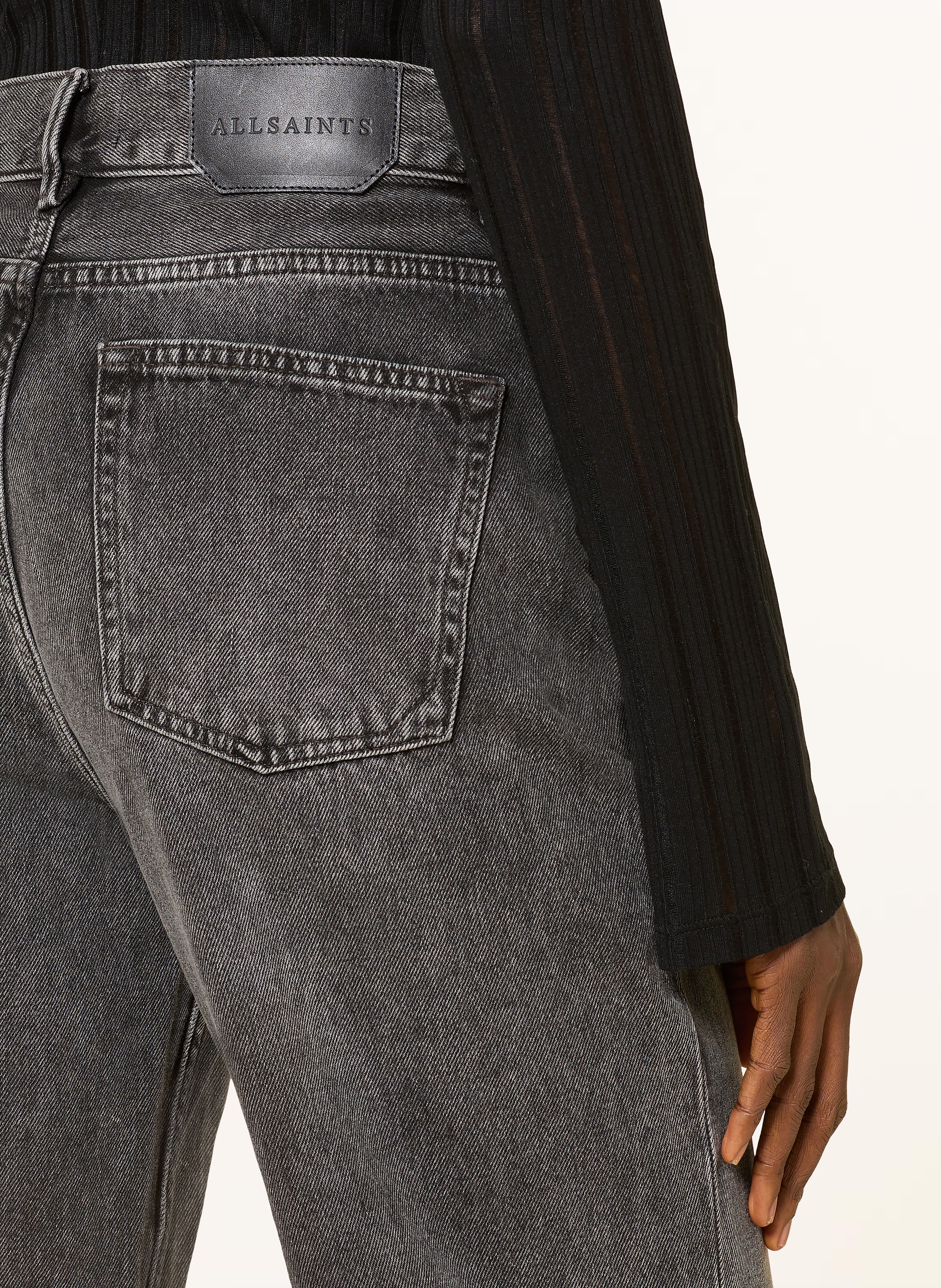 Thumbnail - Allsaints Straight Jeans Brooklyn schwarz