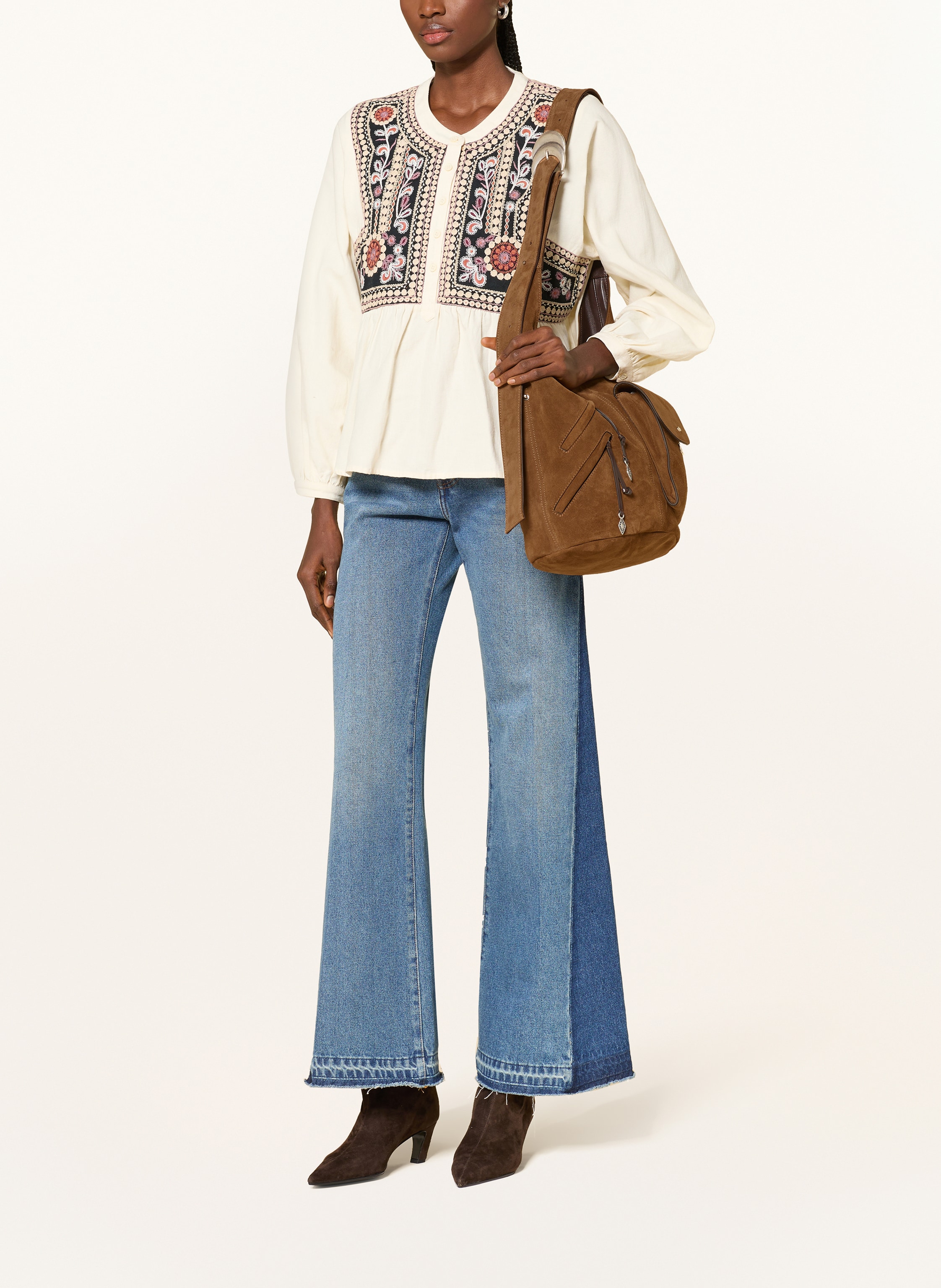 Thumbnail - Ba&Sh Beuteltasche Youyou braun