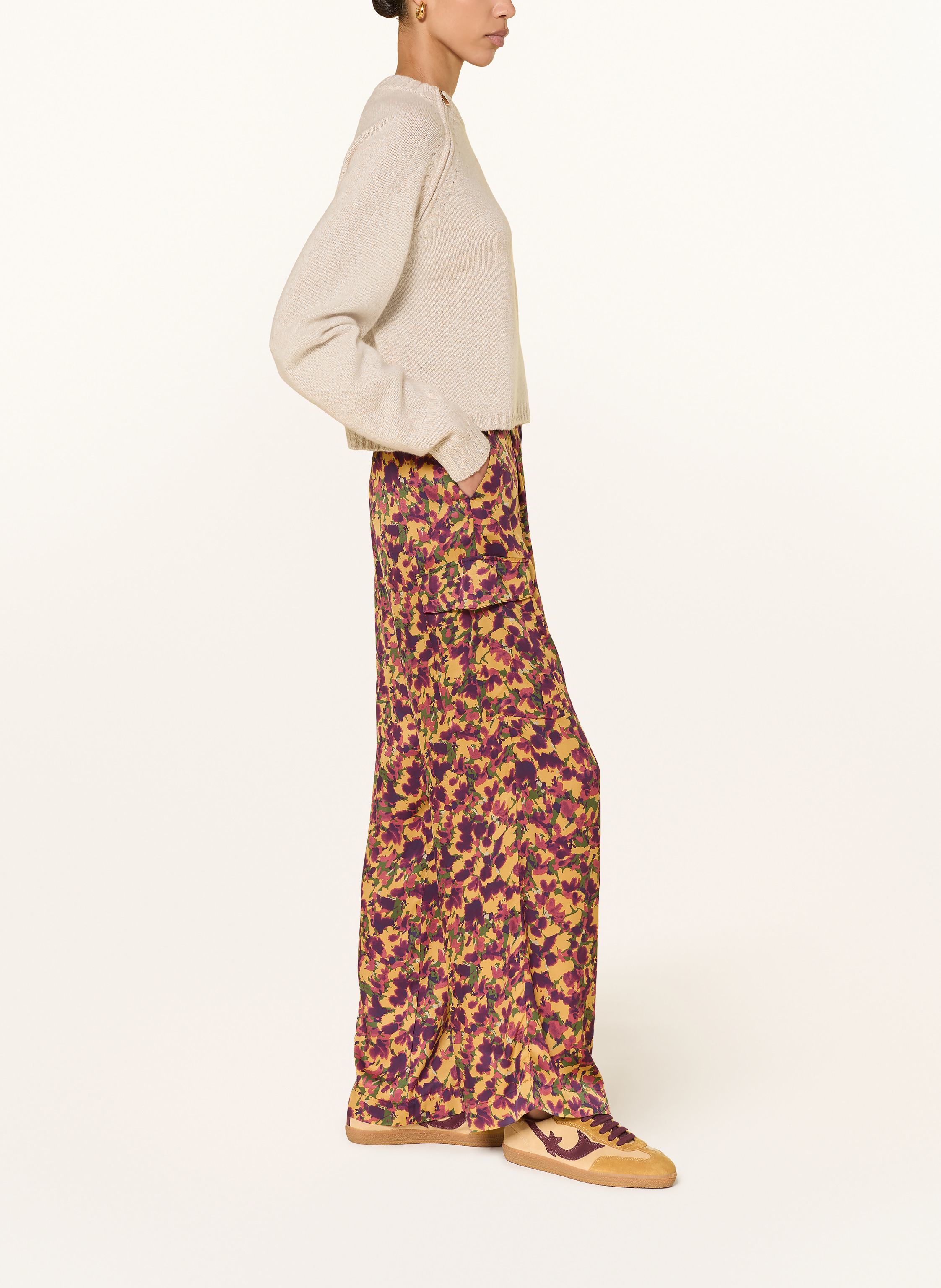 Thumbnail - Ba&Sh Cargohose Nary Aus Satin gelb