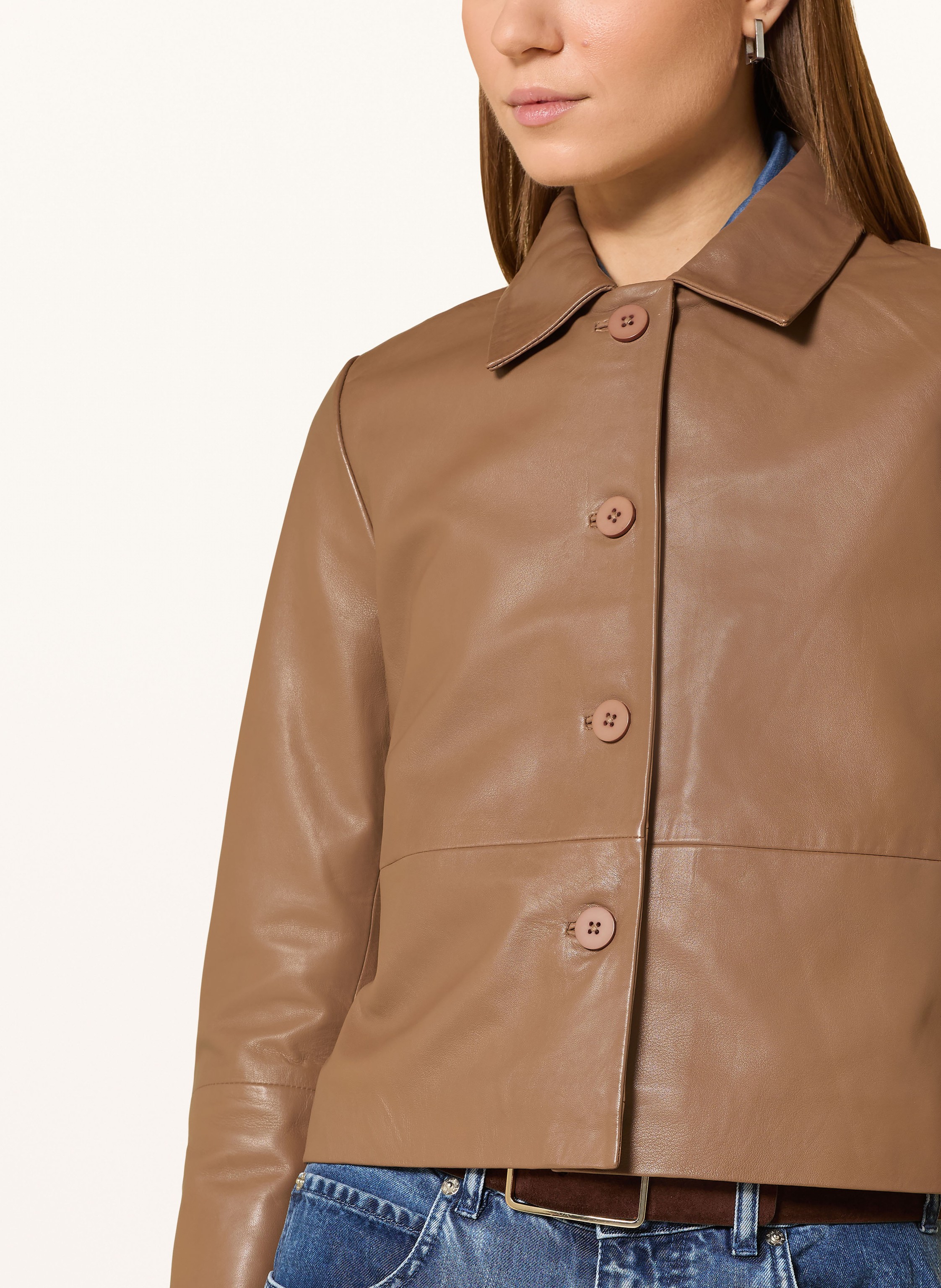 Thumbnail - Ricano Lederjacke beige