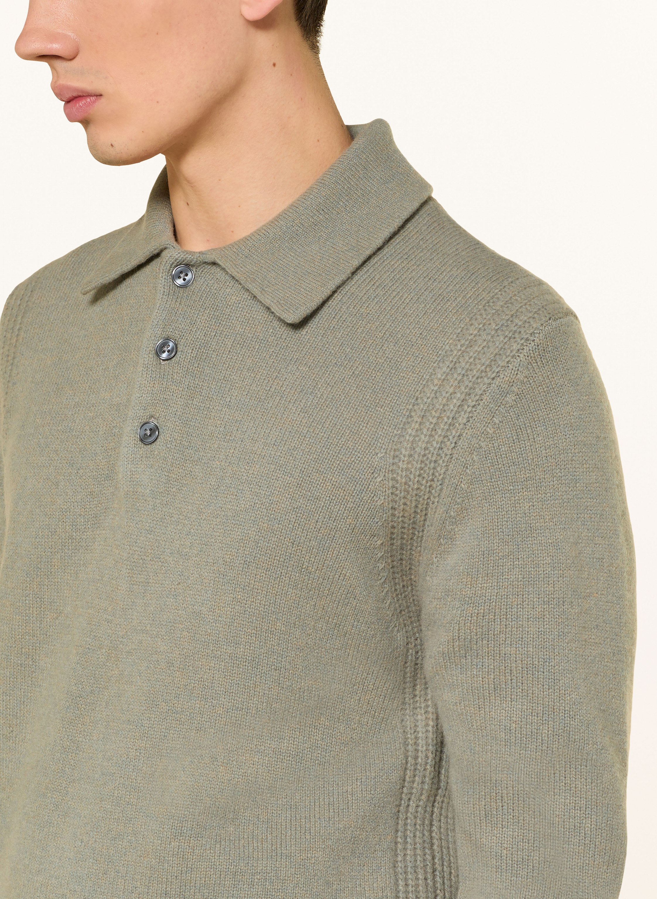 Thumbnail - Reiss Strick-Poloshirt Deansgate gruen