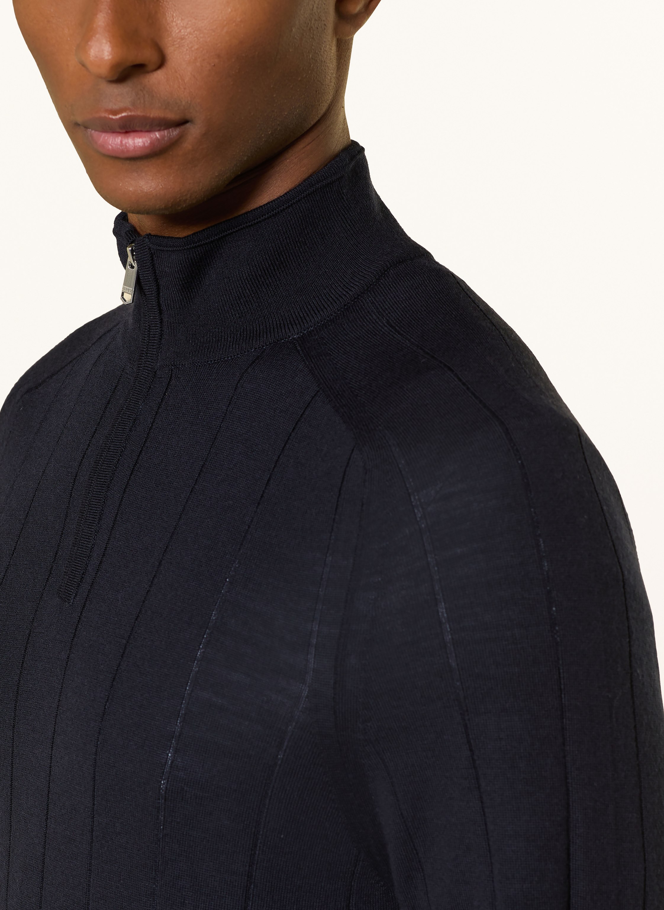 Thumbnail - Reiss Troyer Findlay Aus Merinowolle blau