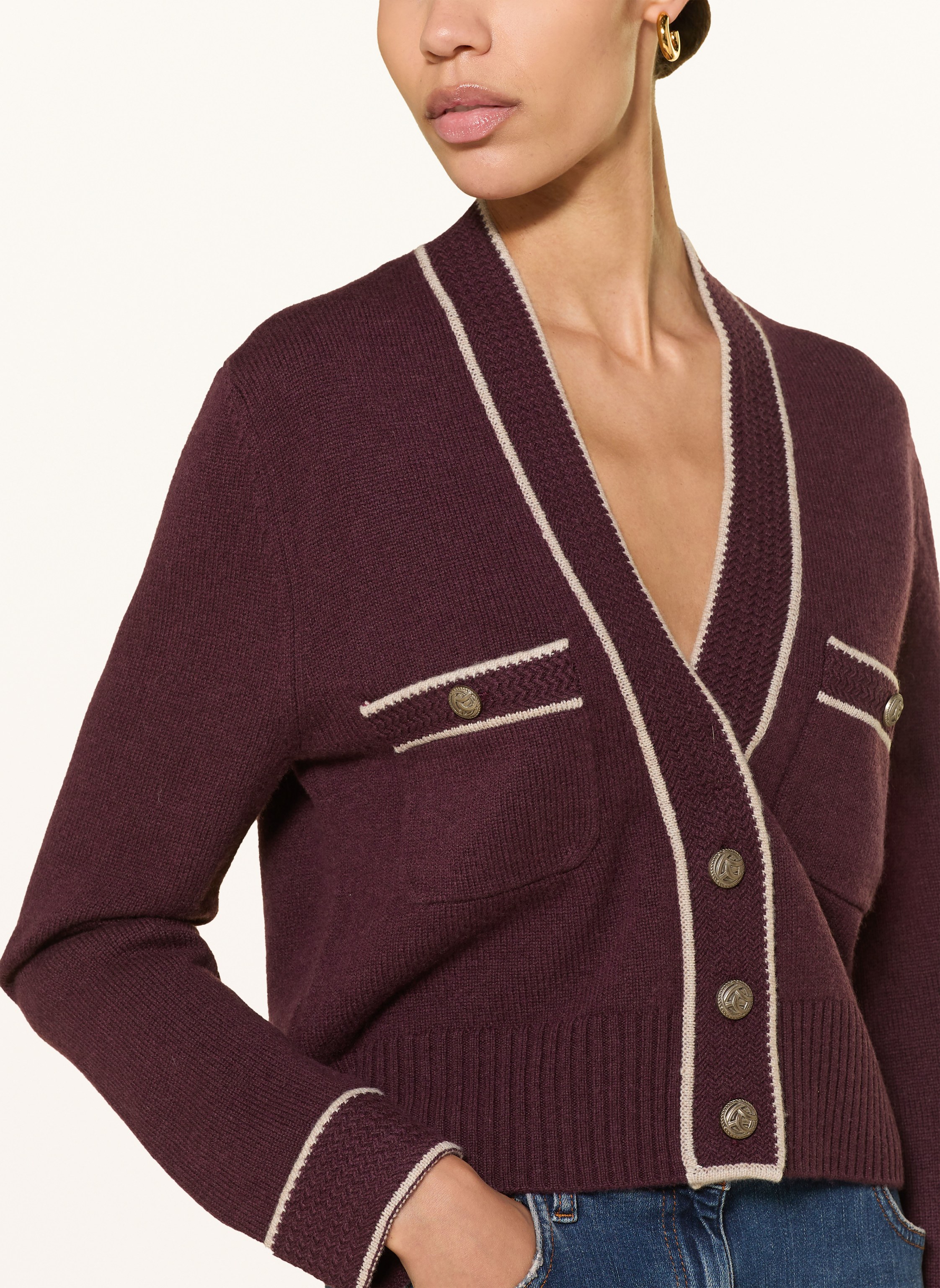 Thumbnail - Reiss Strickjacke Eloise rot