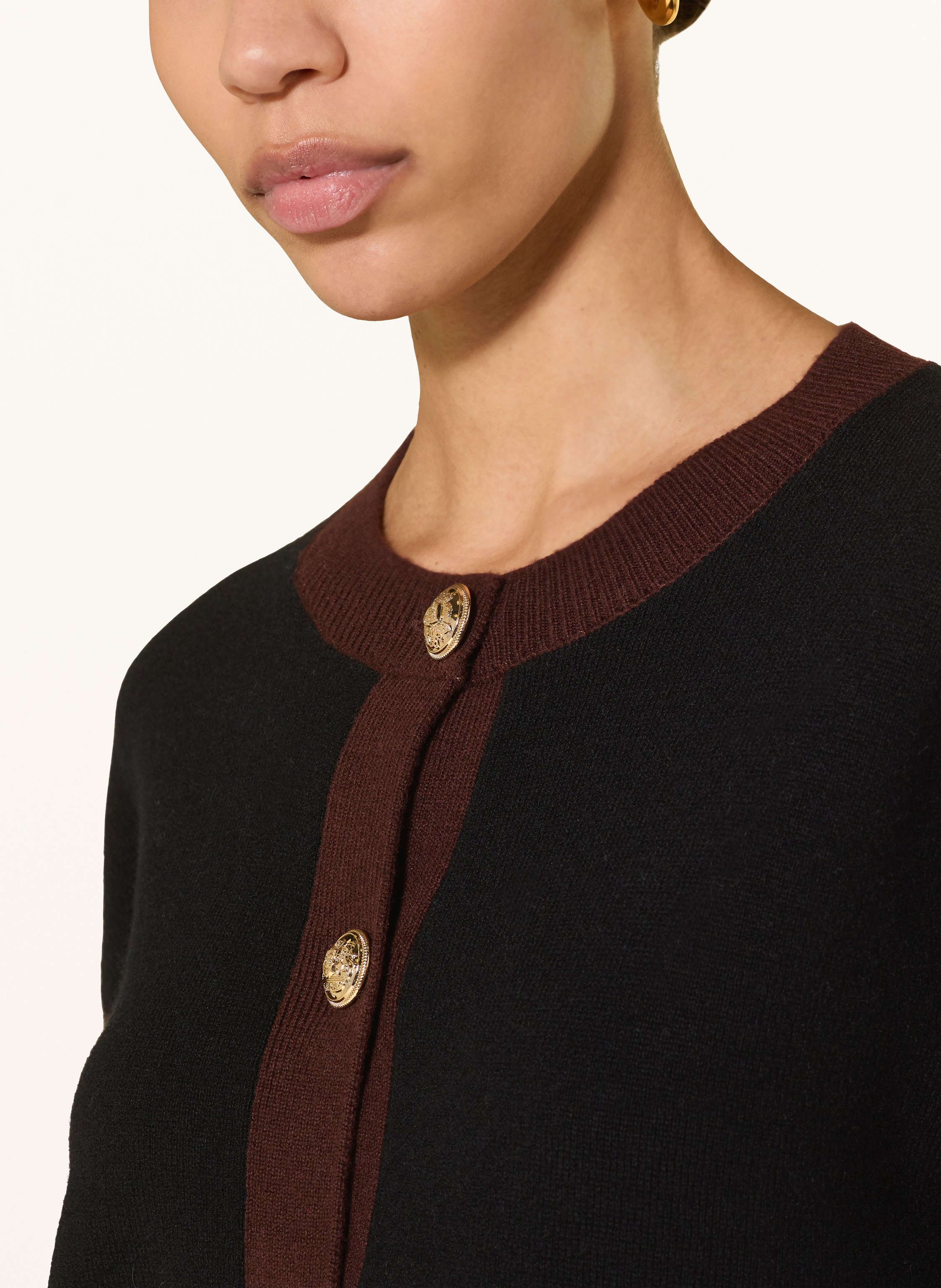 Thumbnail - Reiss Strickjacke Olive rot