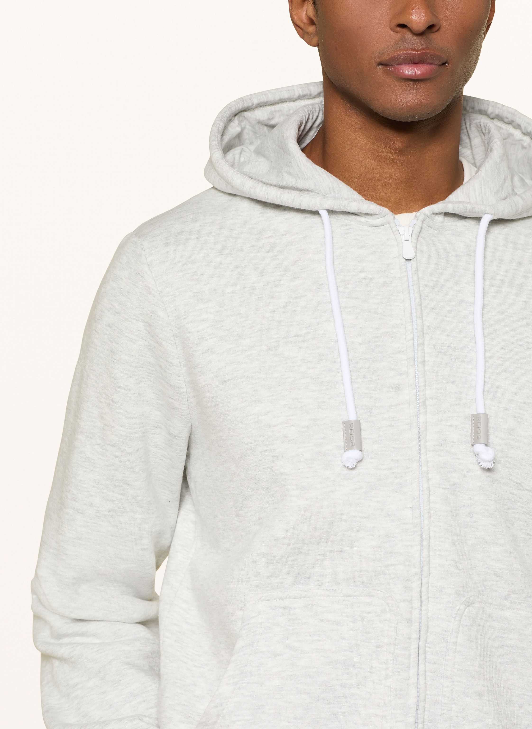 Thumbnail - Reiss Sweatjacke Howel grau