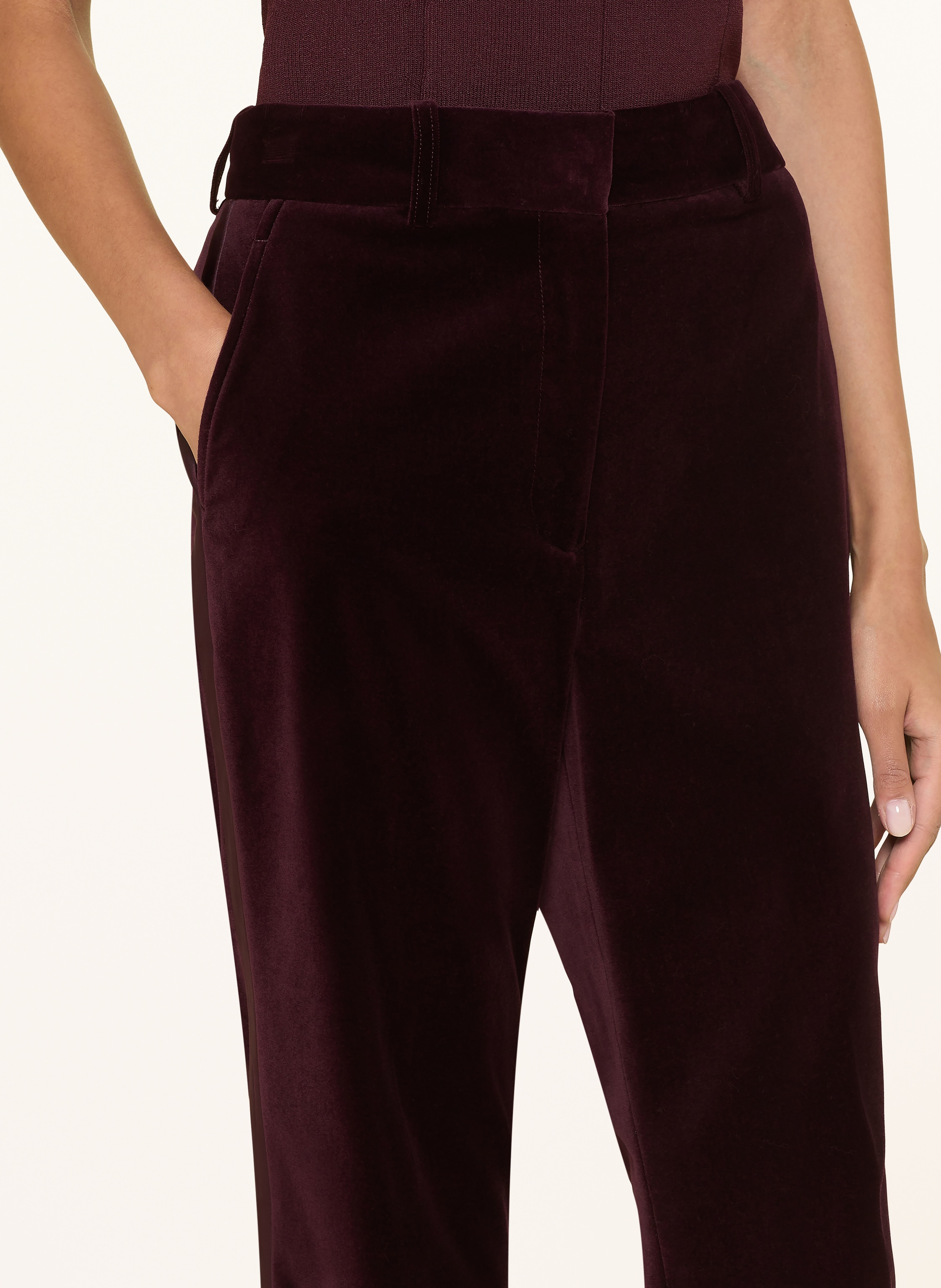 Thumbnail - Reiss Samthose Elia Mit Galonstreifen rot