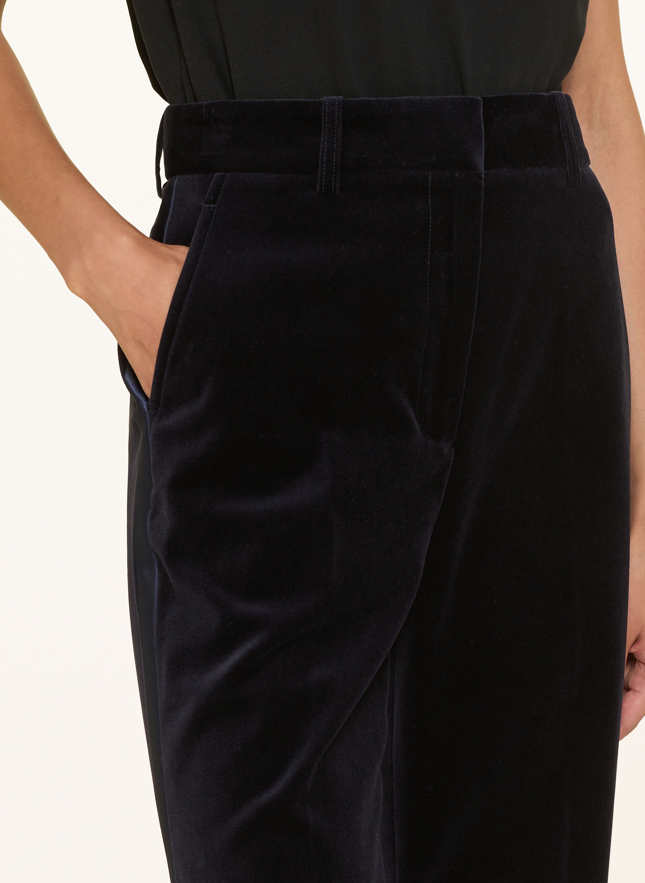 Thumbnail - Reiss Samthose Verda Mit Galonstreifen blau