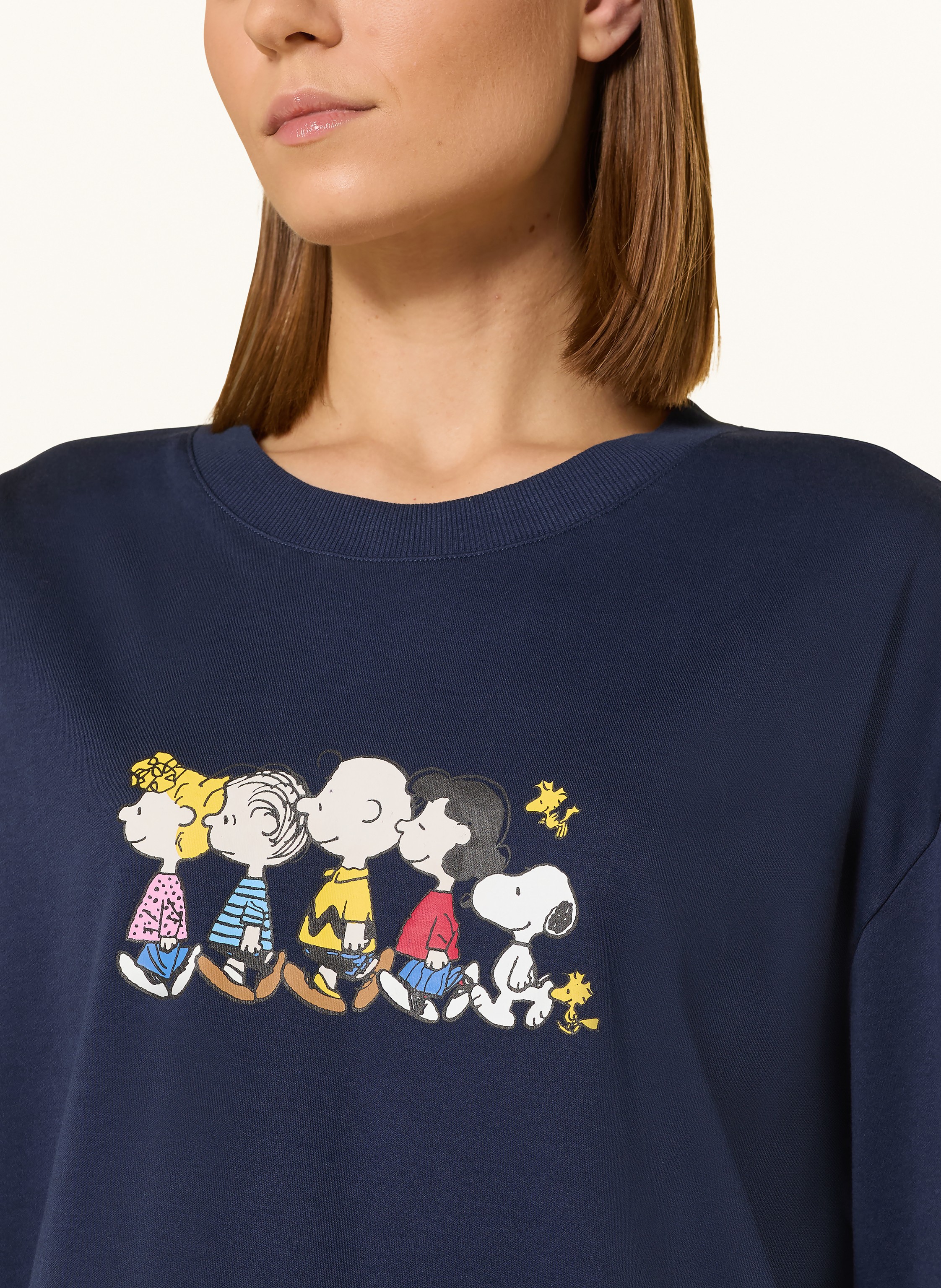 Thumbnail - Mey Schlafshirt Serie Mey × Peanuts blau