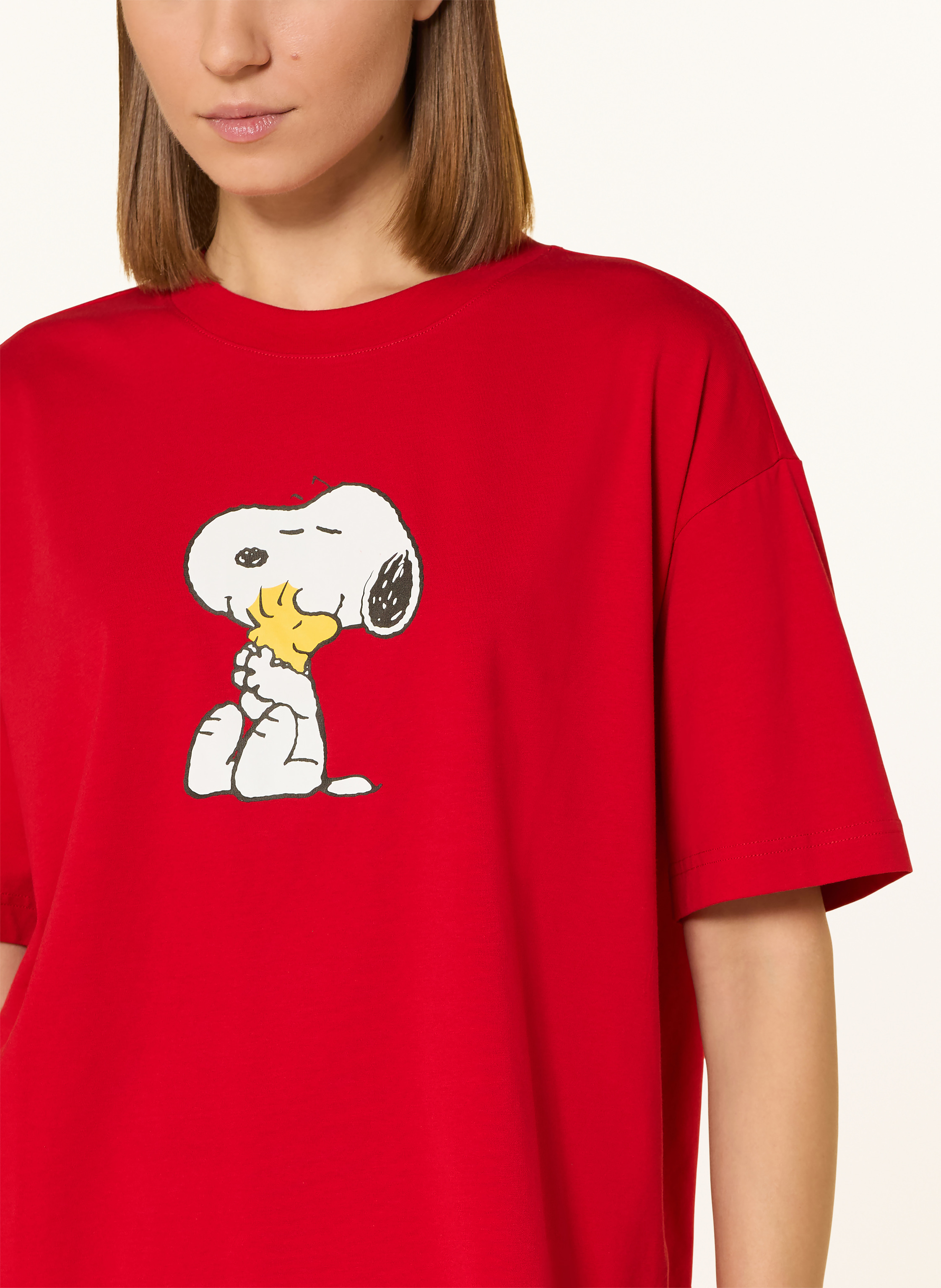 Thumbnail - Mey Schlafshirt Serie Mey × Peanuts rot