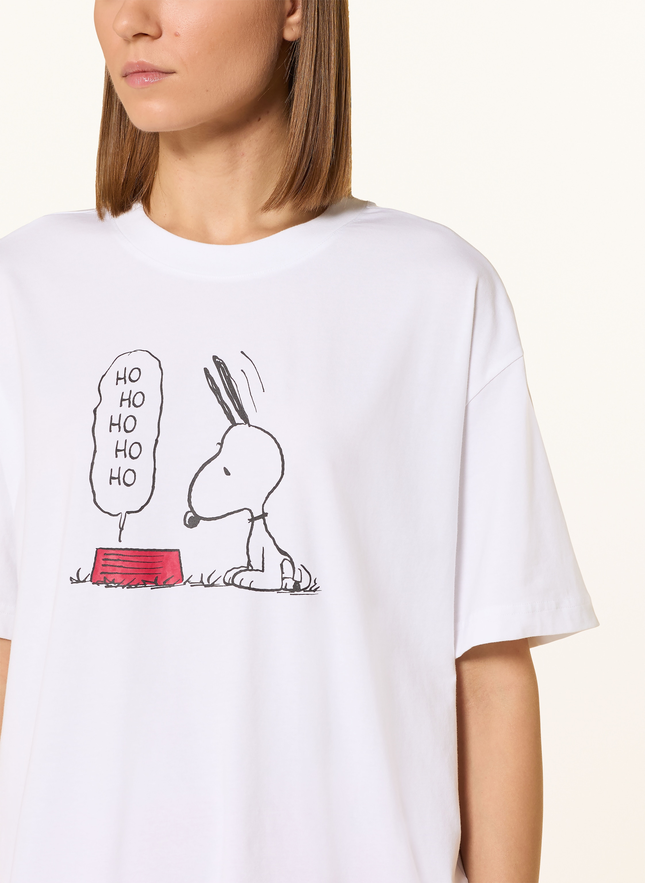 Thumbnail - Mey Schlafshirt Serie Mey X Peanuts weiss