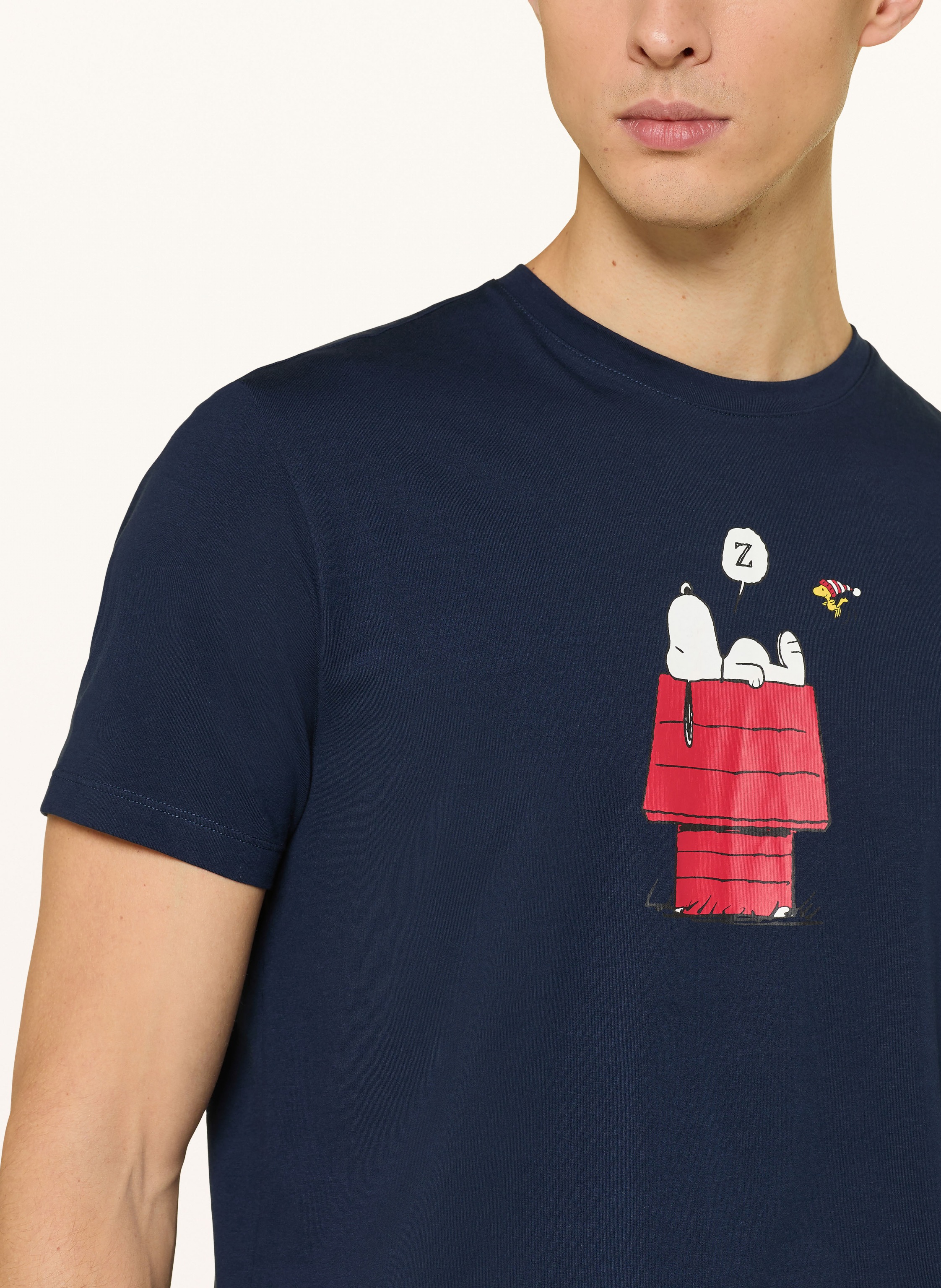 Thumbnail - Mey Schlafshirt Serie Mey X Peanuts blau