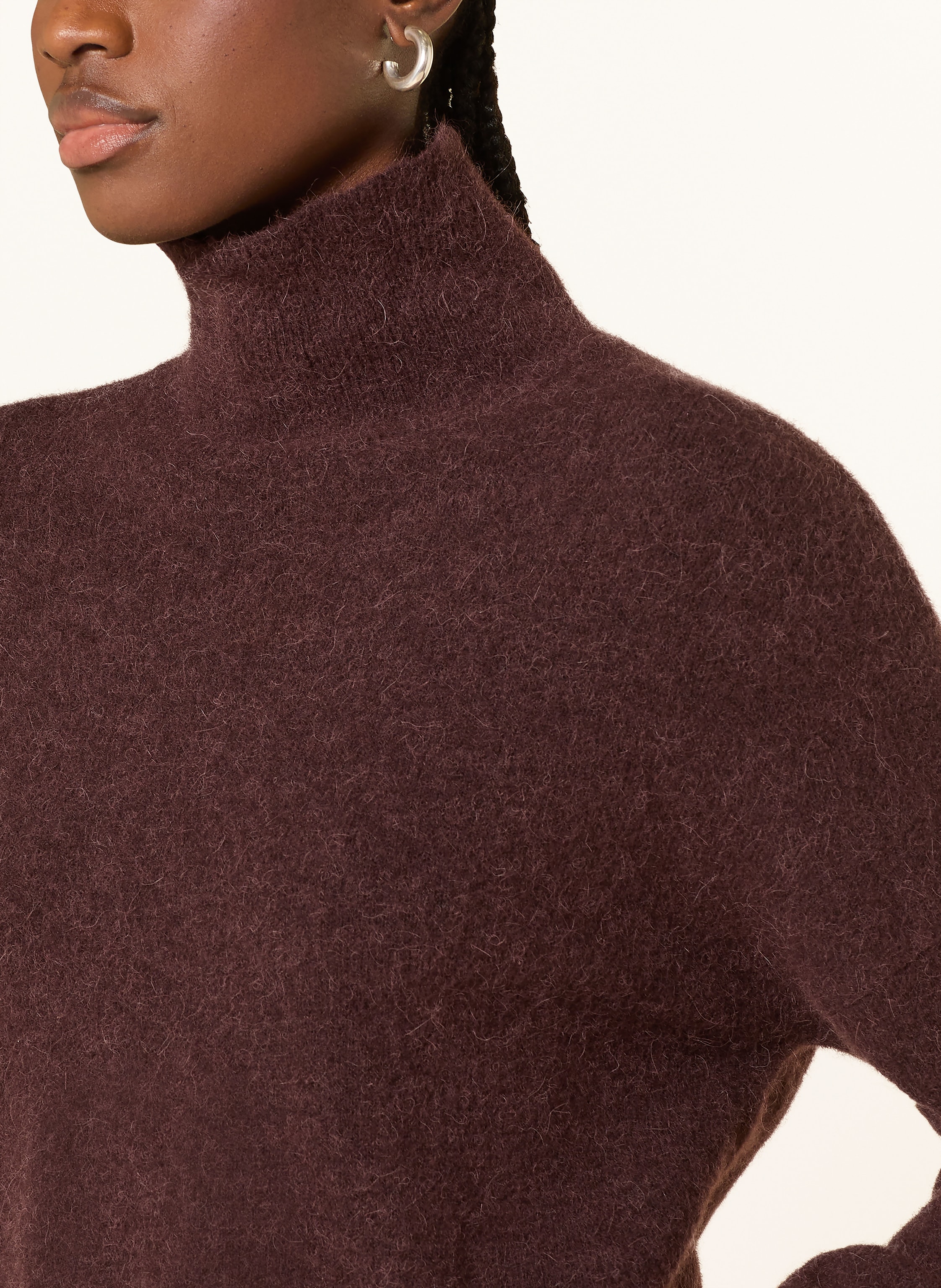 Thumbnail - Samsøe  Samsøe Rollkragenpullover Nola Mit Alpaka braun