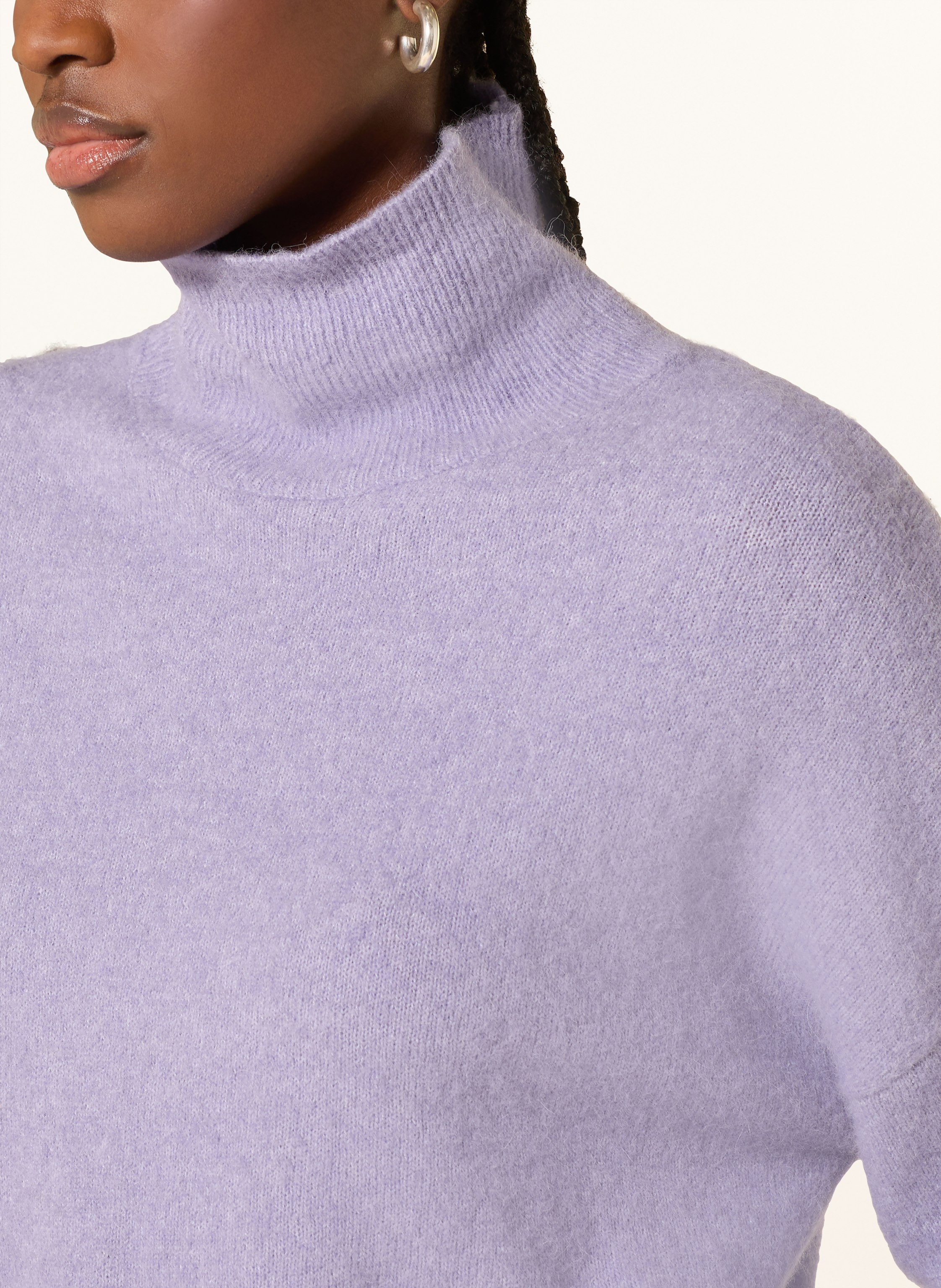 Thumbnail - Samsøe  Samsøe Rollkragenpullover Nola Mit Alpaka lila