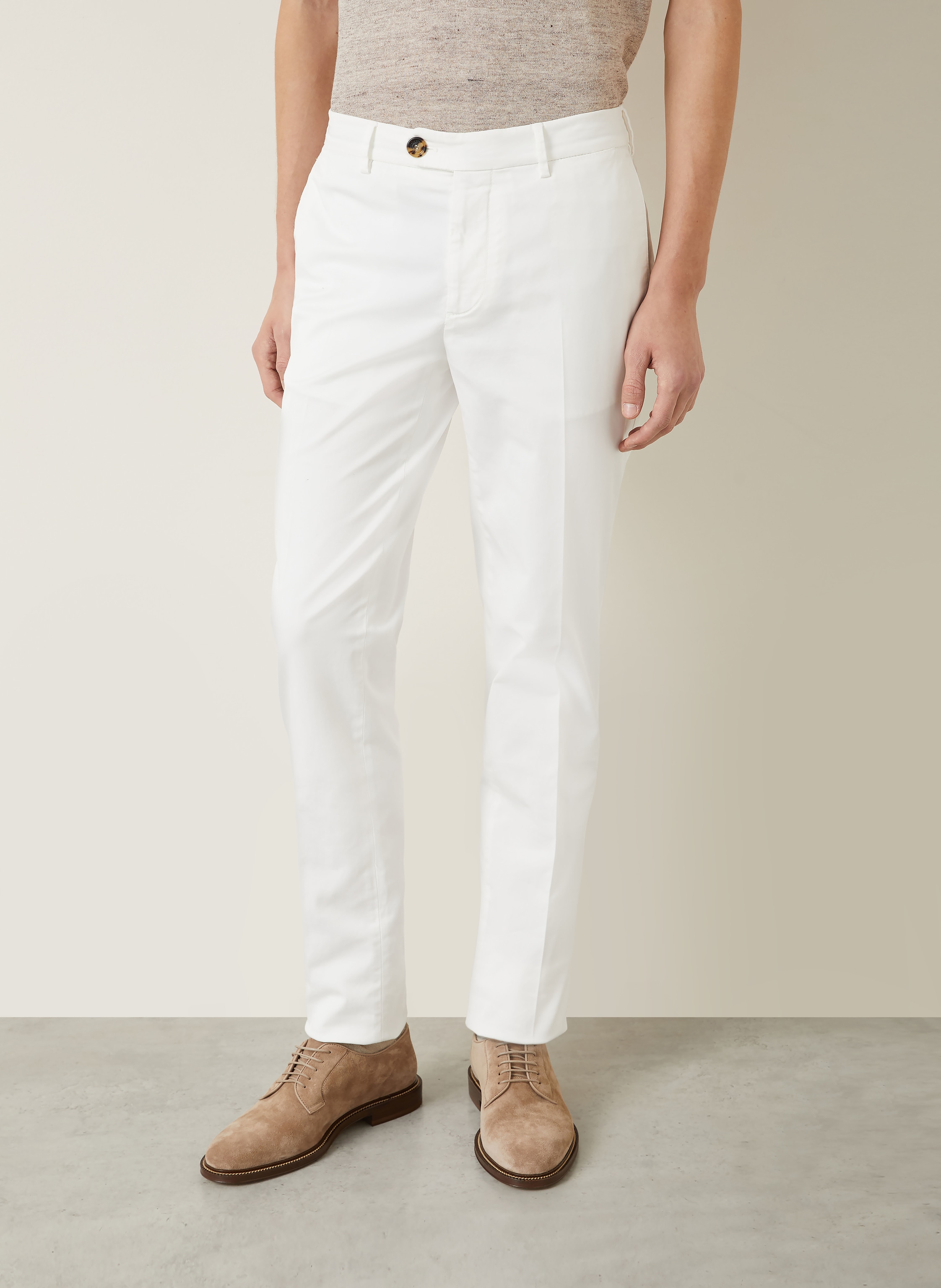 Thumbnail - Brunello Cucinelli Chino weiss