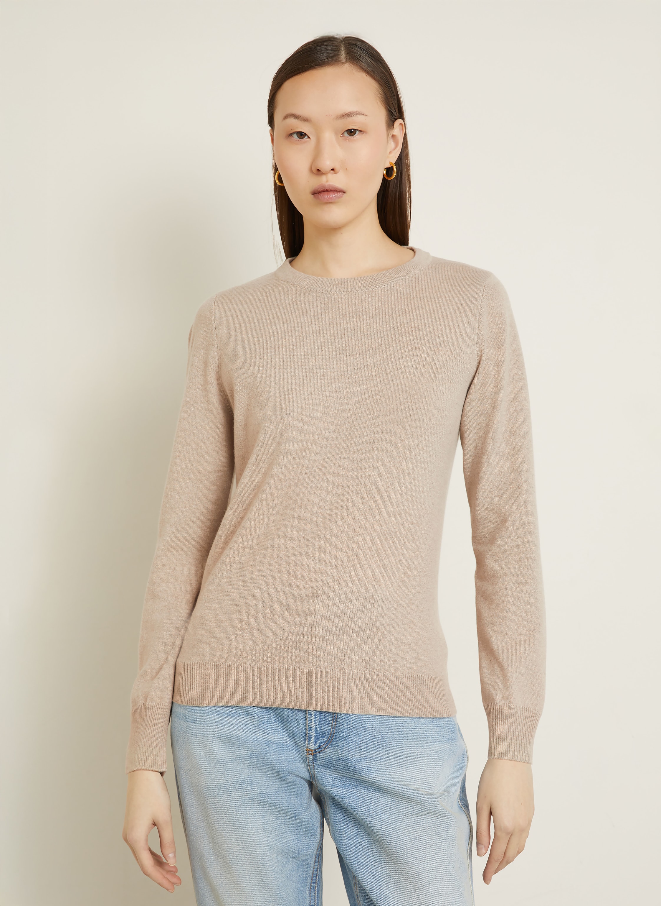 Thumbnail - Brunello Cucinelli Cashmere-Pullover beige