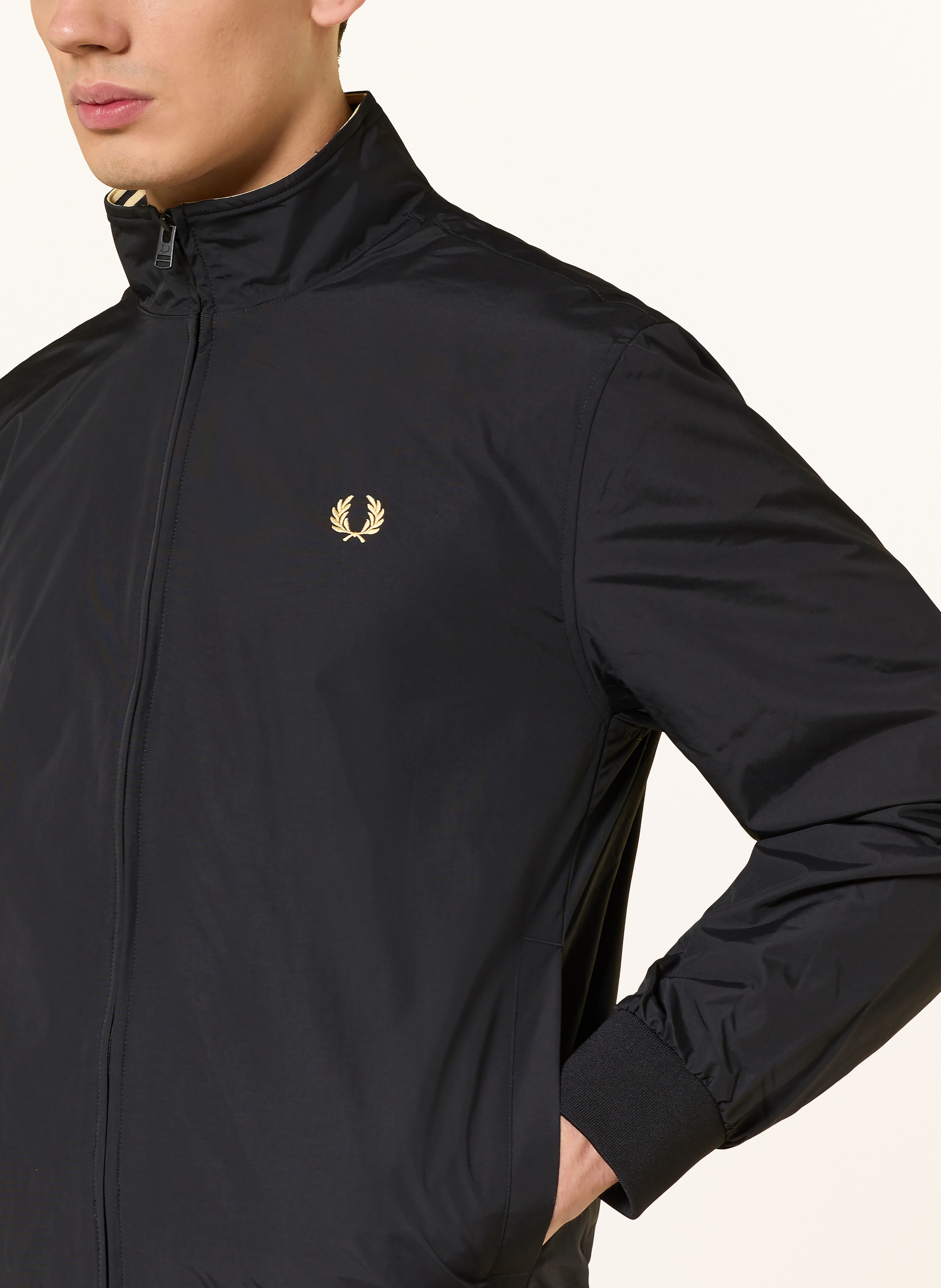 Thumbnail - Fred Perry Blouson Brentham schwarz