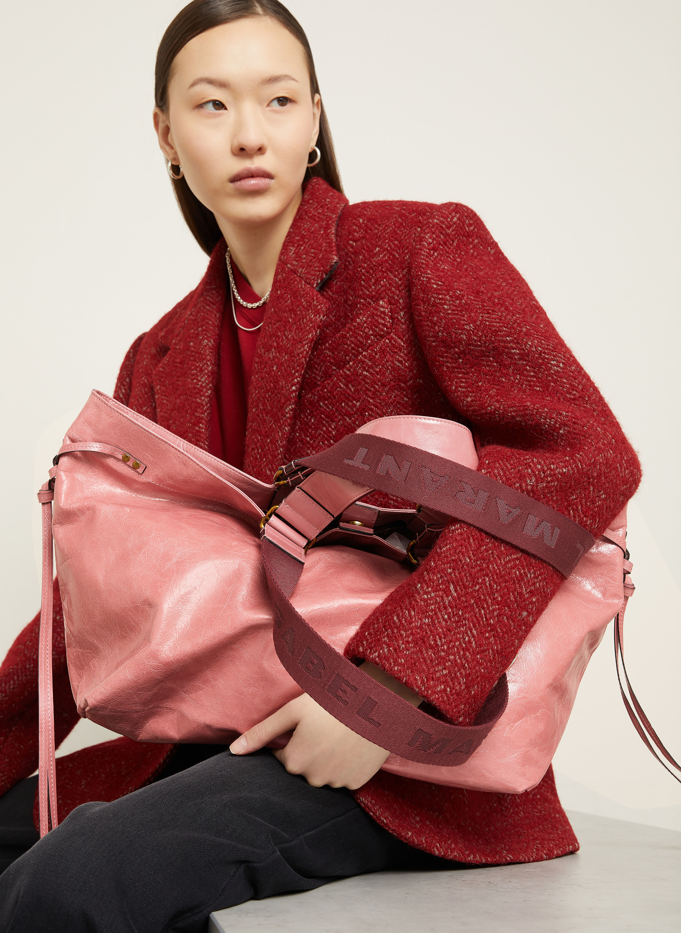 Thumbnail - Isabel Marant Shopper Wardy rosa