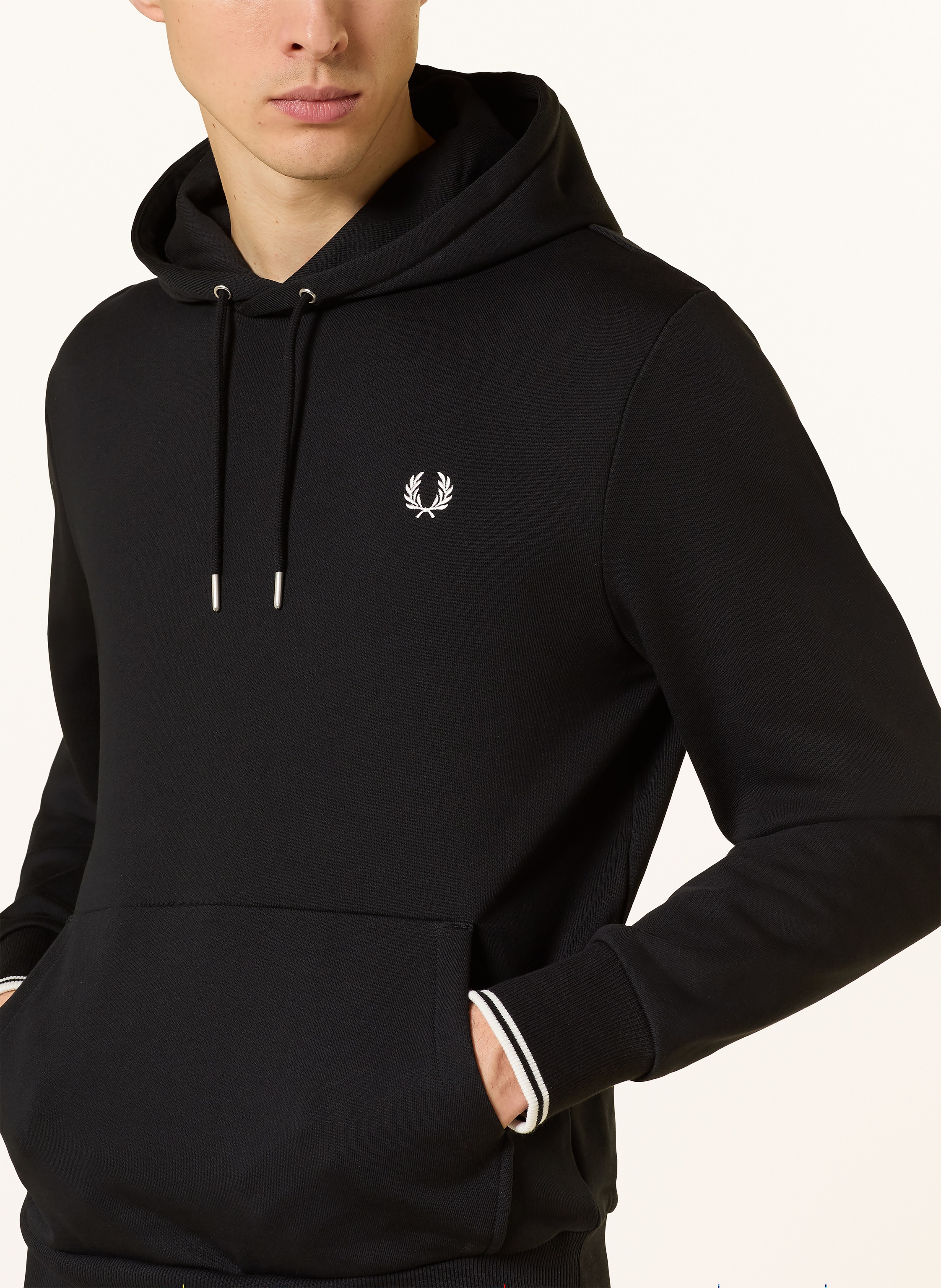 Thumbnail - Fred Perry Hoodie m2643 schwarz