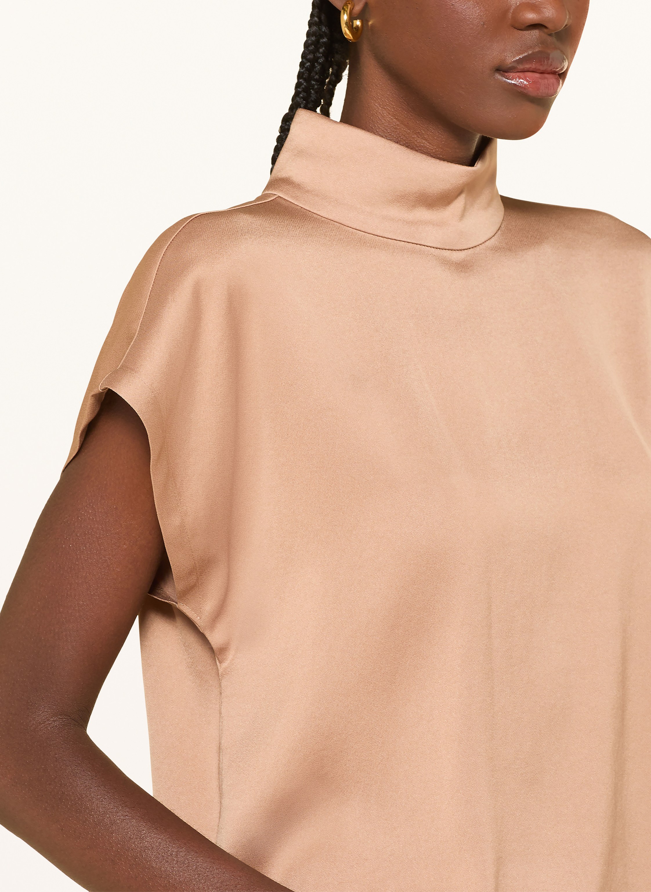 Thumbnail - Drykorn Blusenshirt Alaria_1 Aus Satin braun