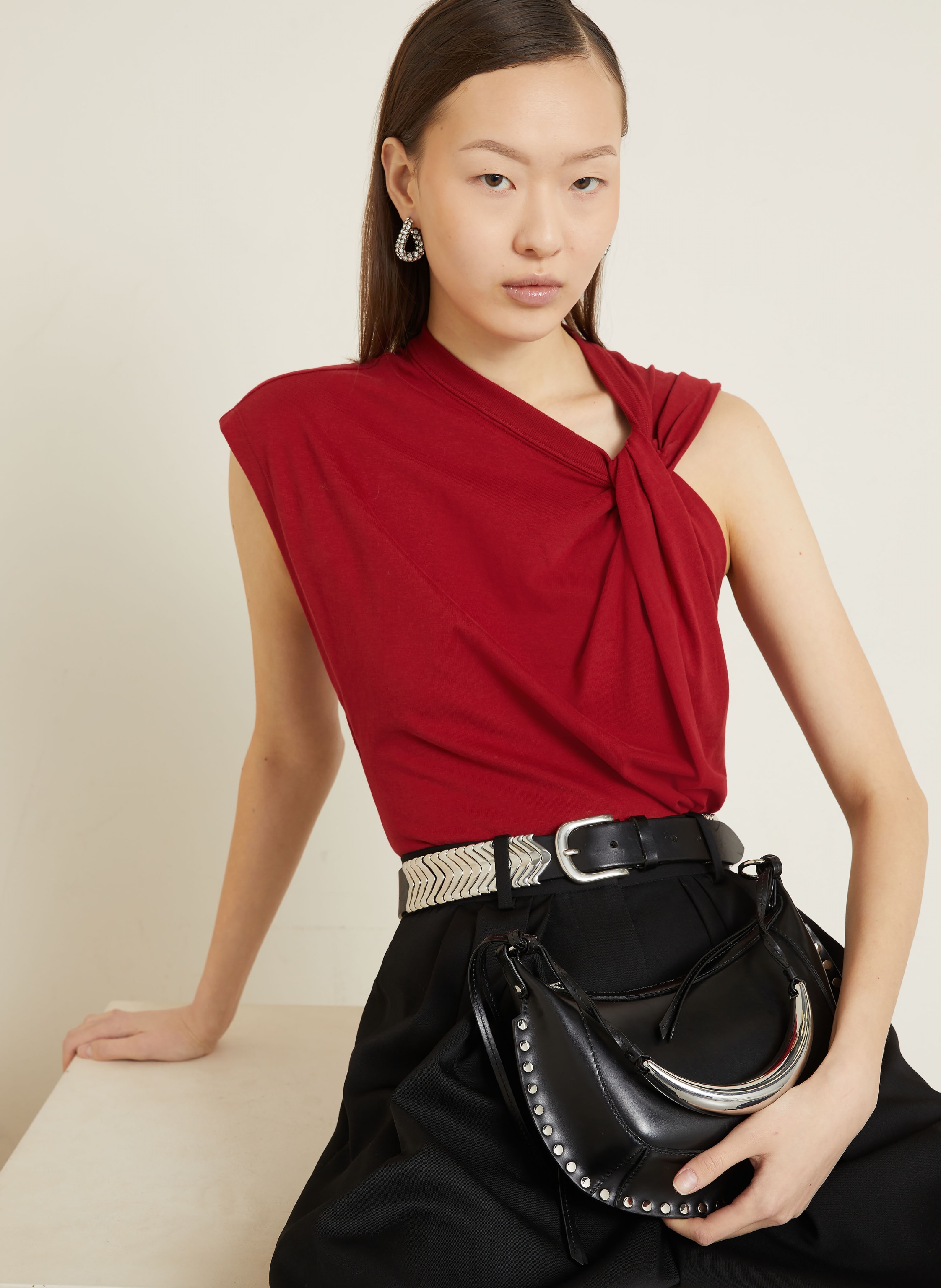 Thumbnail - Isabel Marant T-Shirt Nayda-Ga rot