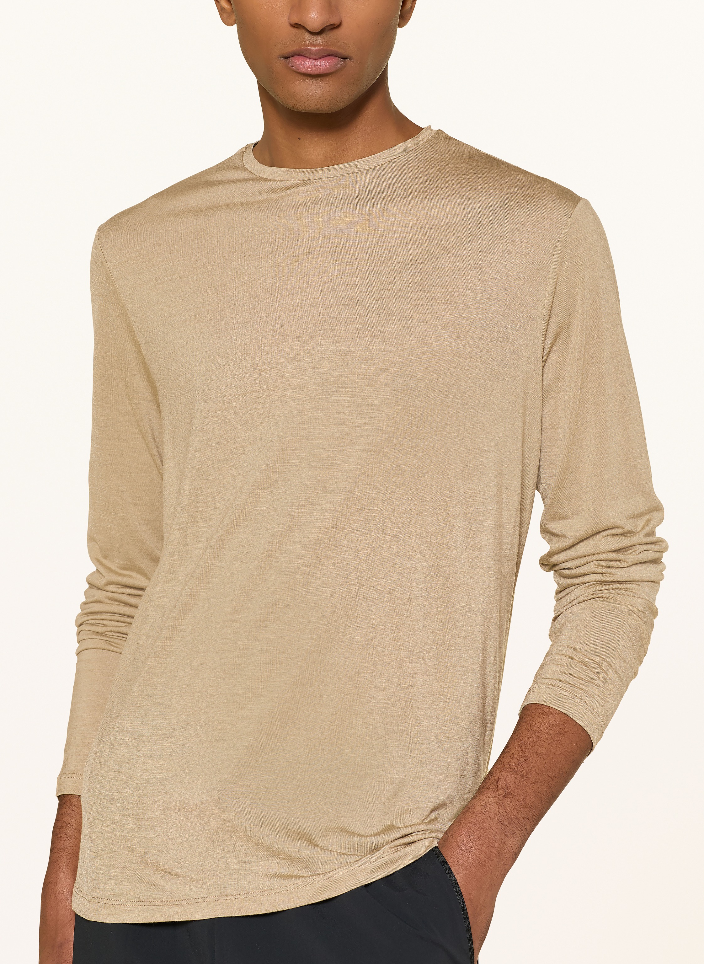 Thumbnail - Icebreaker Longsleeve 125 Cool-Lite™ Sphere Iii Mit Merinowolle beige