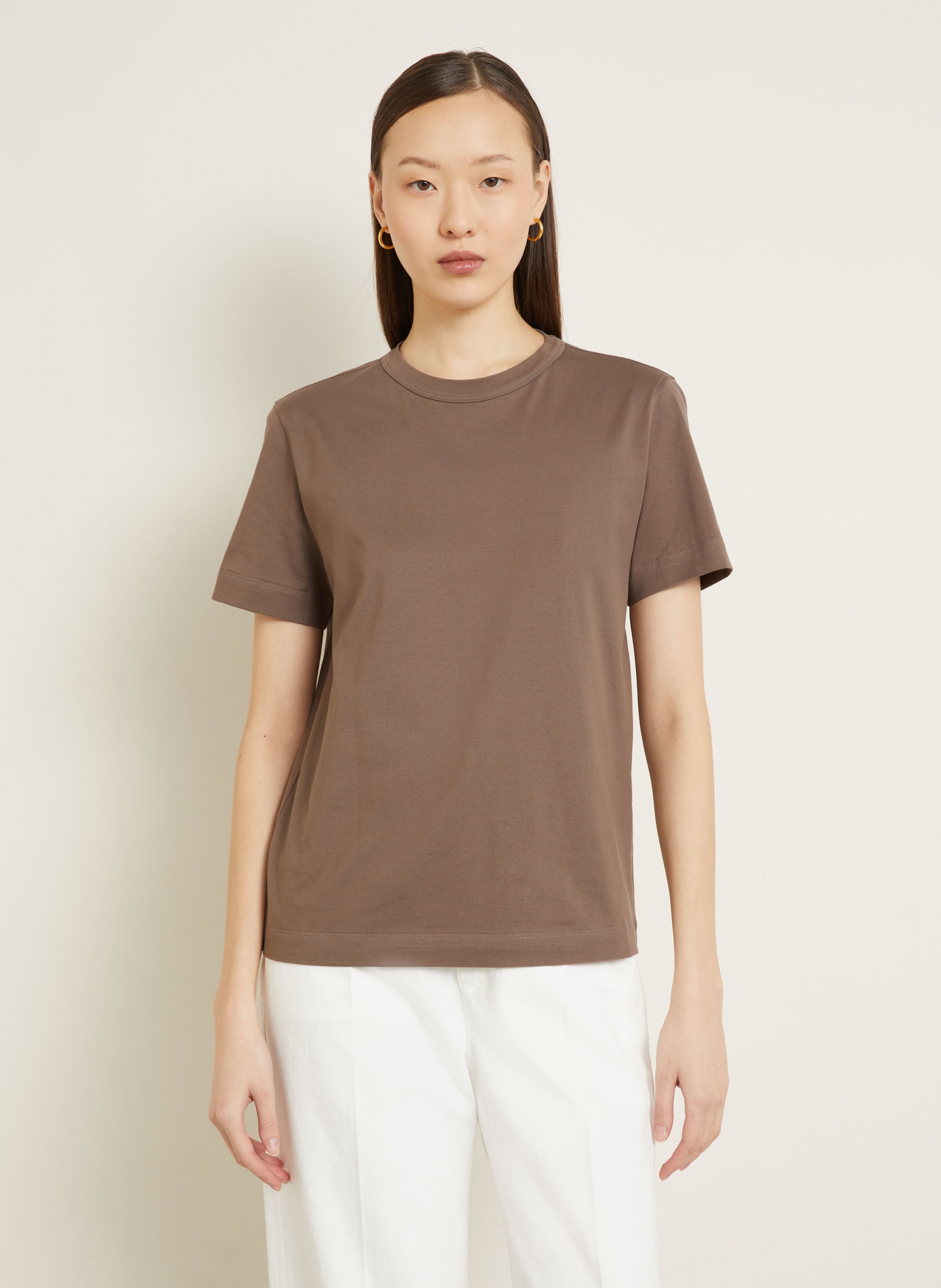 Thumbnail - Brunello Cucinelli T-Shirt Mit Schmucksteinen braun