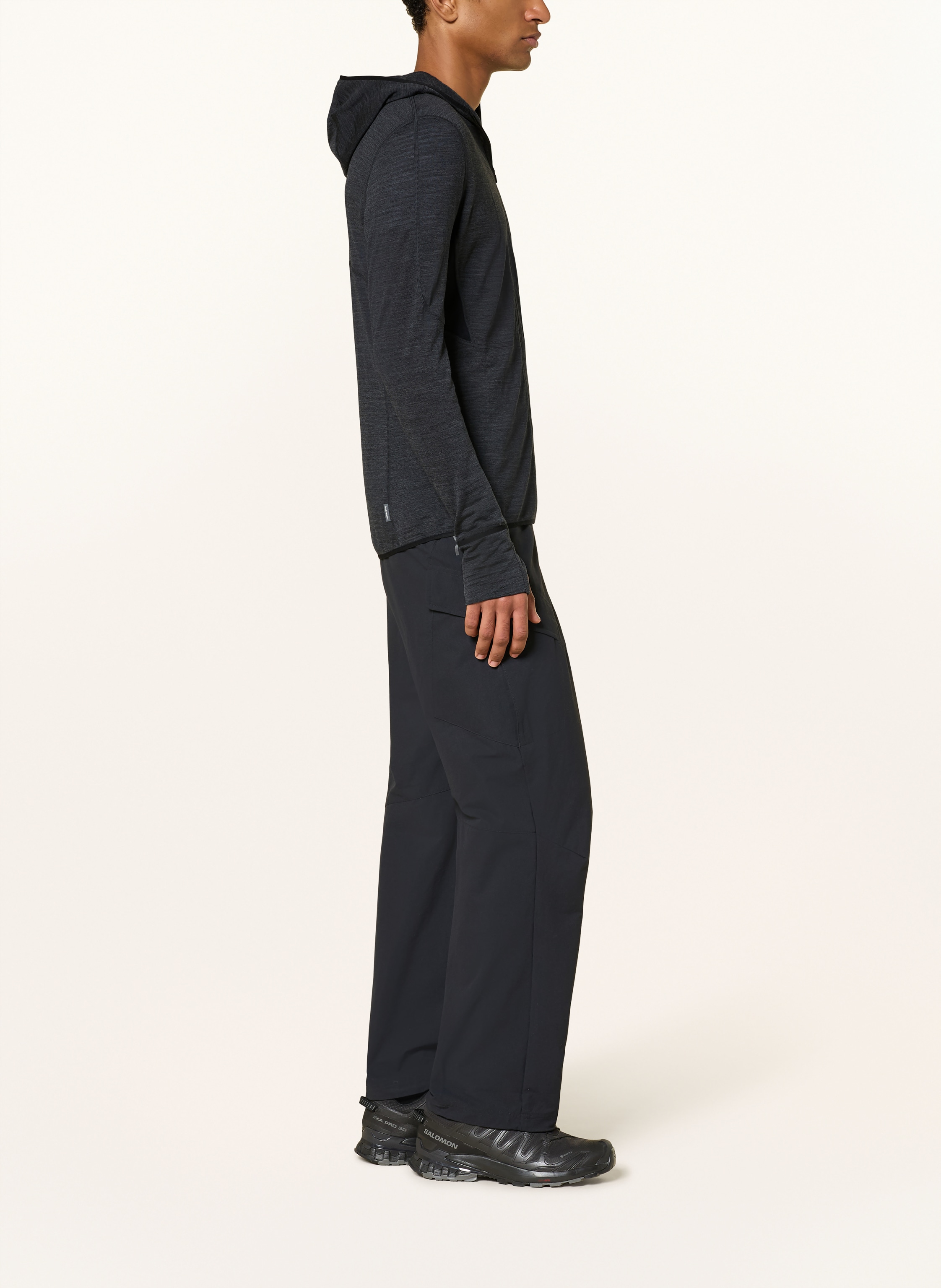 Thumbnail - Icebreaker Midlayer-Jacke Merino Blend Realfleece™ Desceder Mit Merinowolle schwarz