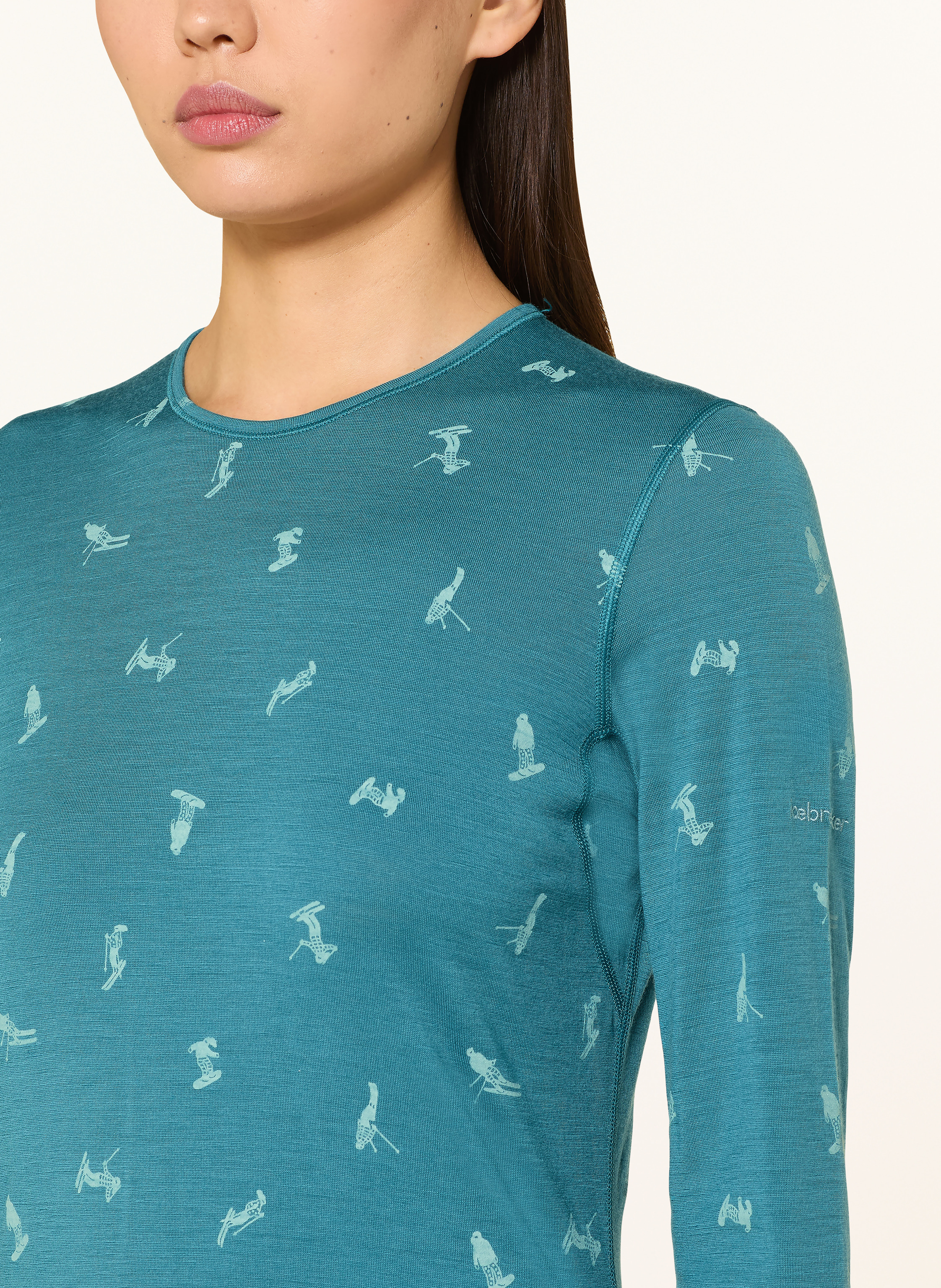 Thumbnail - Icebreaker Midlayer 200 Oasis Aus Merinowolle gruen