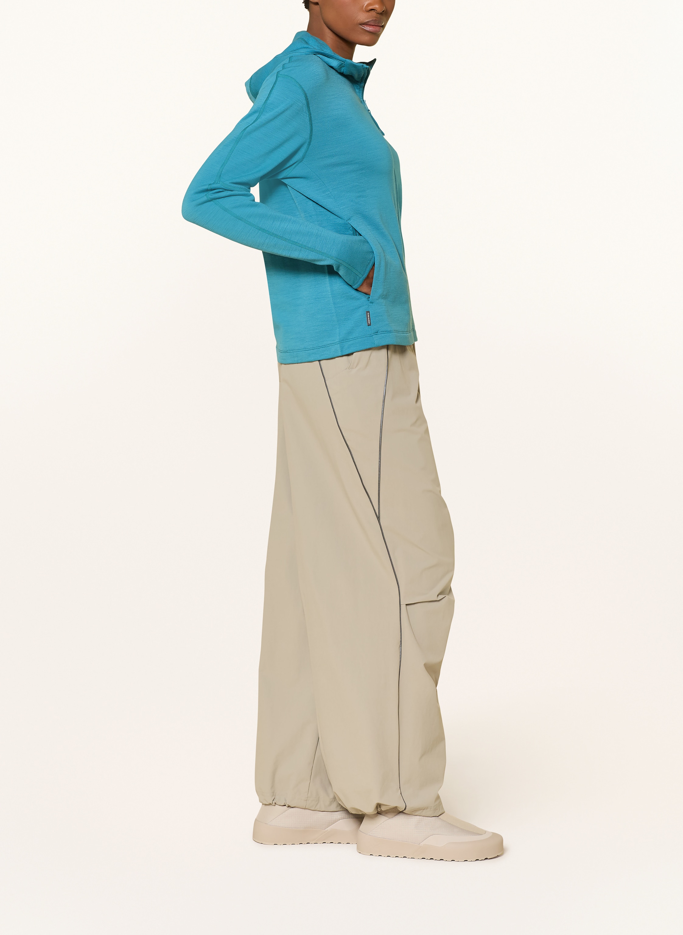 Thumbnail - Icebreaker Midlayer-Jacke Mer 360 Realfleece Elem Ls Z Aus Merinowolle gruen