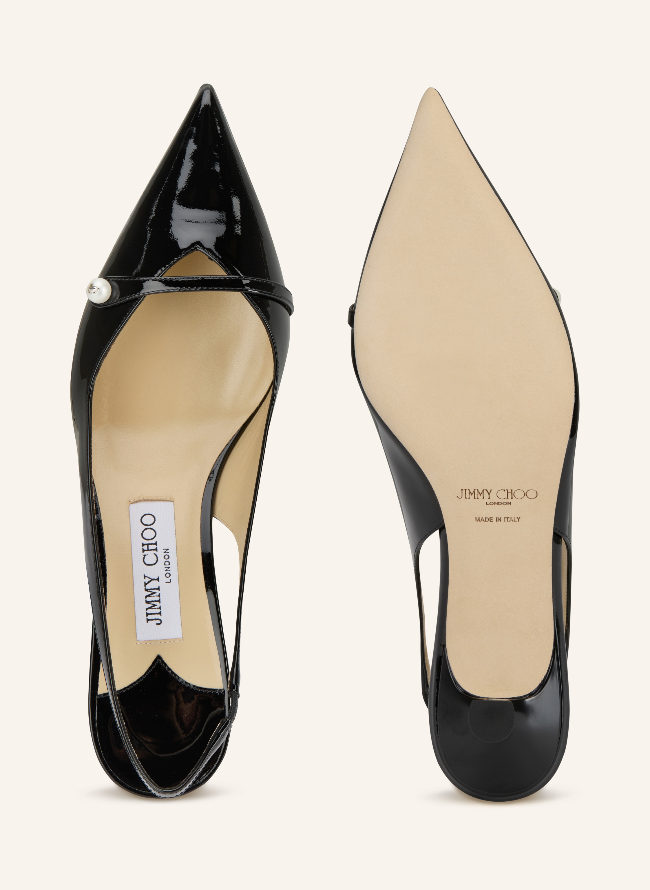 Thumbnail - Jimmy Choo Slingpumps Amita 45 schwarz